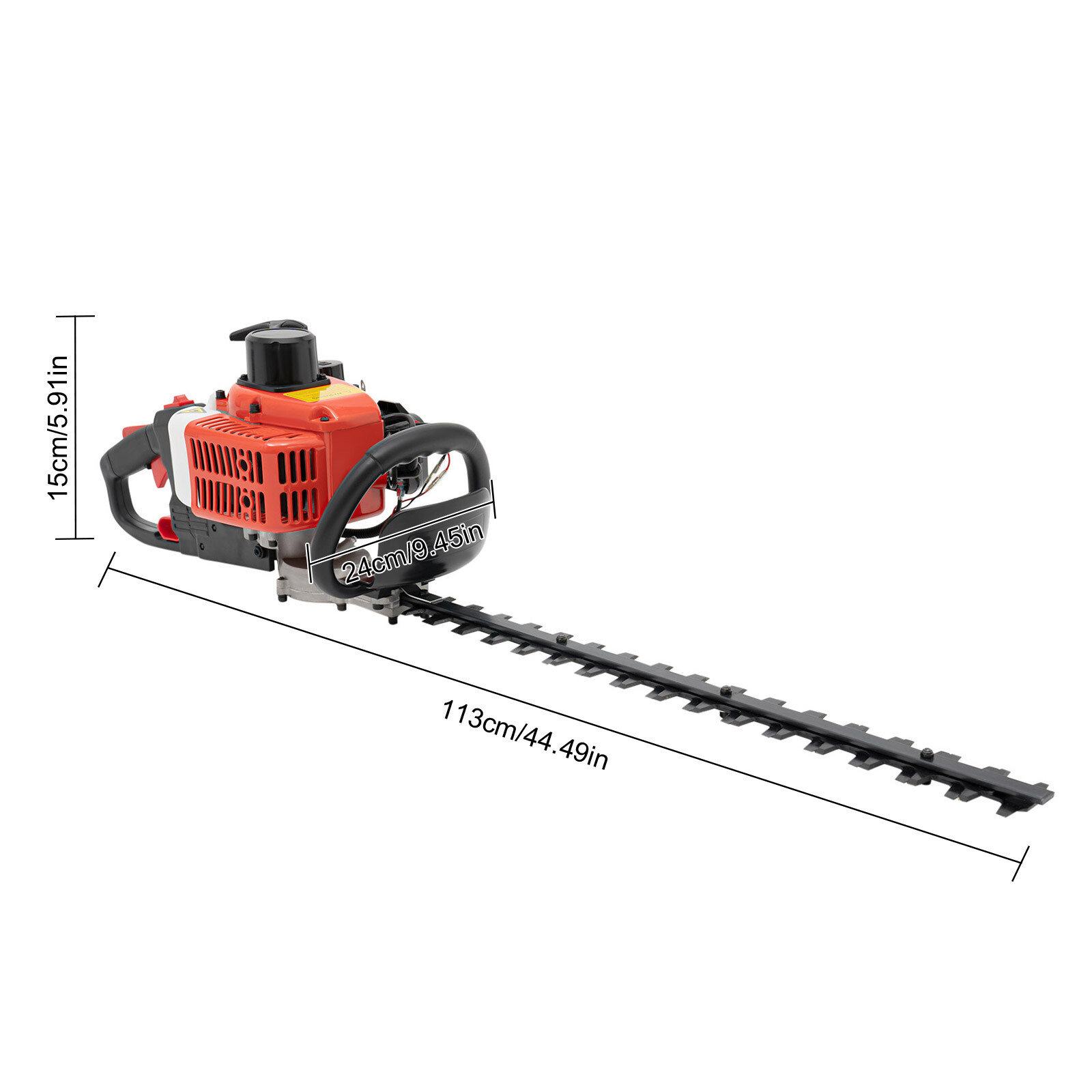 Gas Hedge Trimmer 22.5cc 2 Stroke Gas Powered Dual Sided Hedge Trimmer 650w