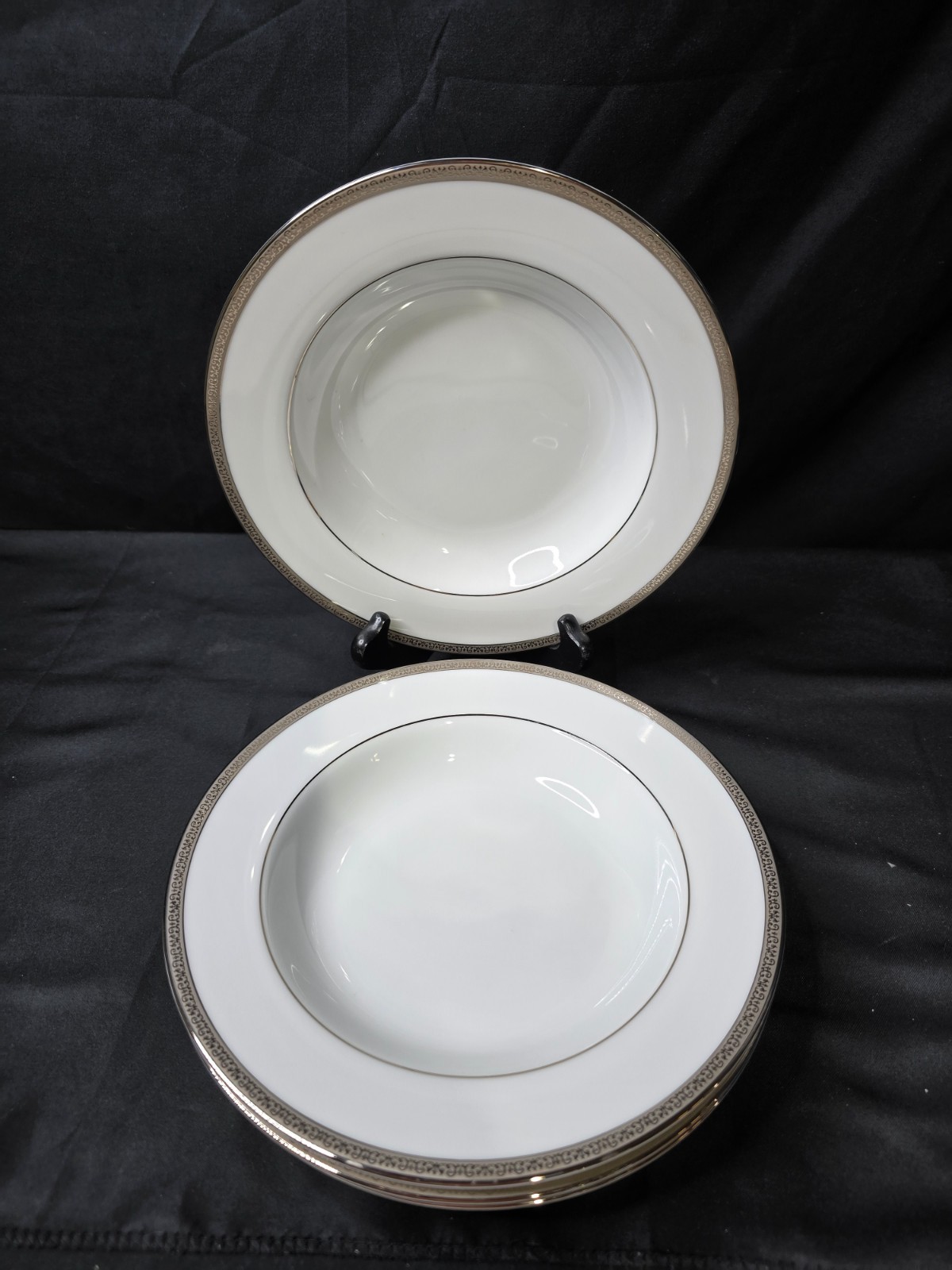 Charter Club GRAND BUFFET PLATINUM Large Soup Bowls Set of 4