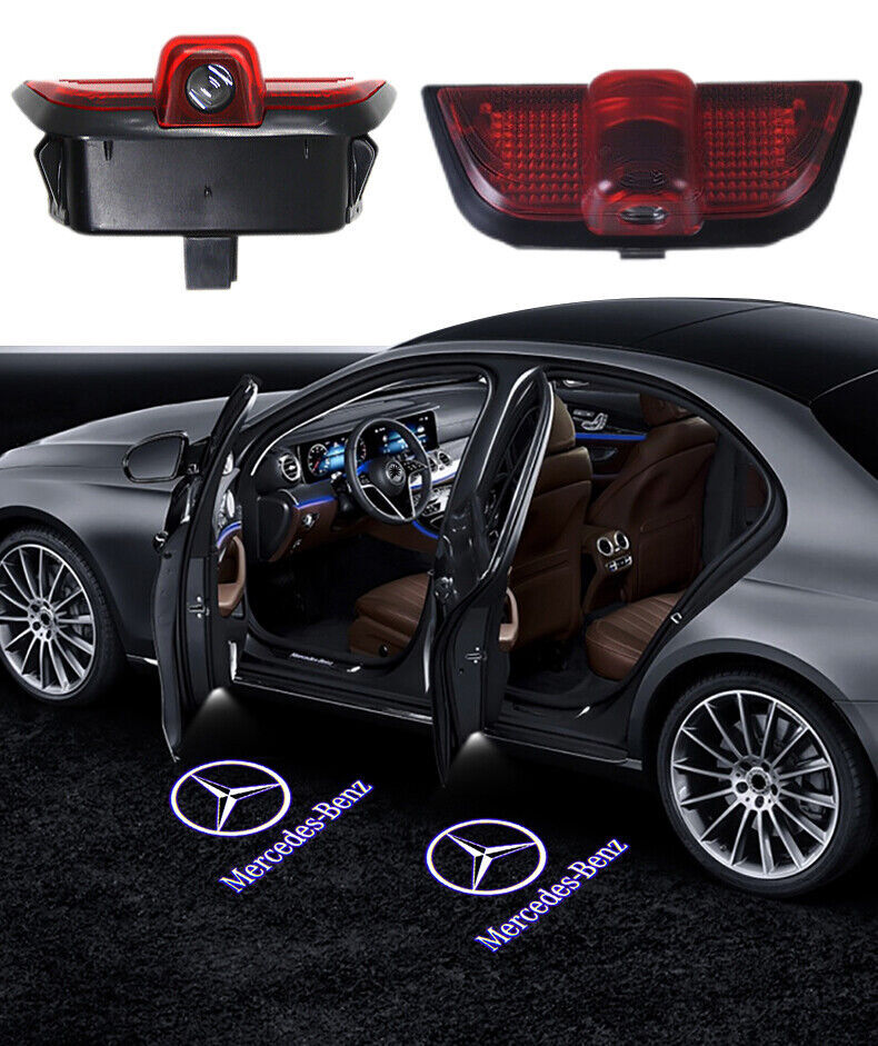 2PCS Door Courtesy Light Ghost Shadow HD Lights For Mercedes-Benz W204 2008-2014