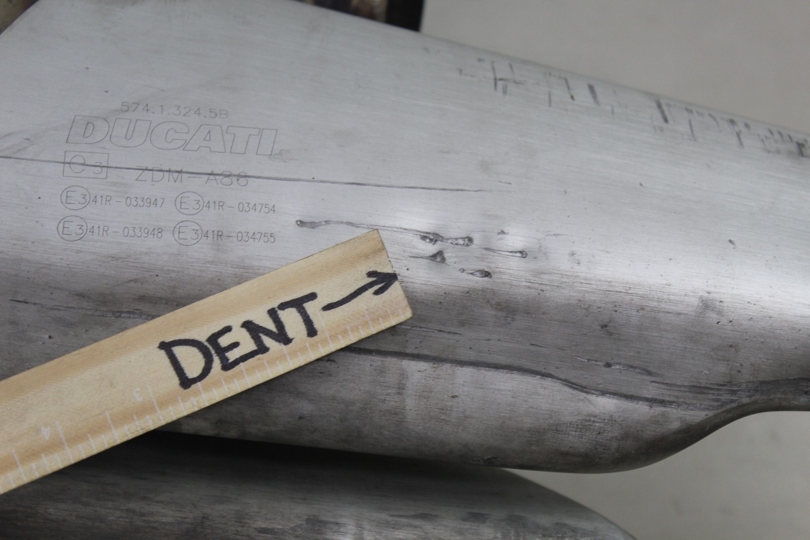 Ducati Panigale 1199S 1199 899 OEM Lower Exhaust Cans Can Muffler Pipe Silencer