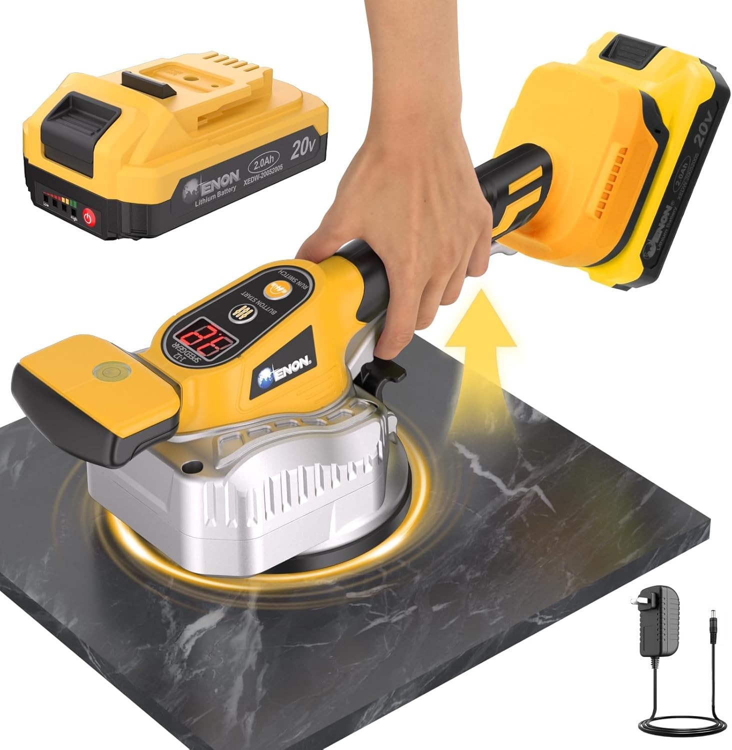 ENON Cordless Tile Vibration Tool Machine for DeWalt 20V Battery w/ Battery