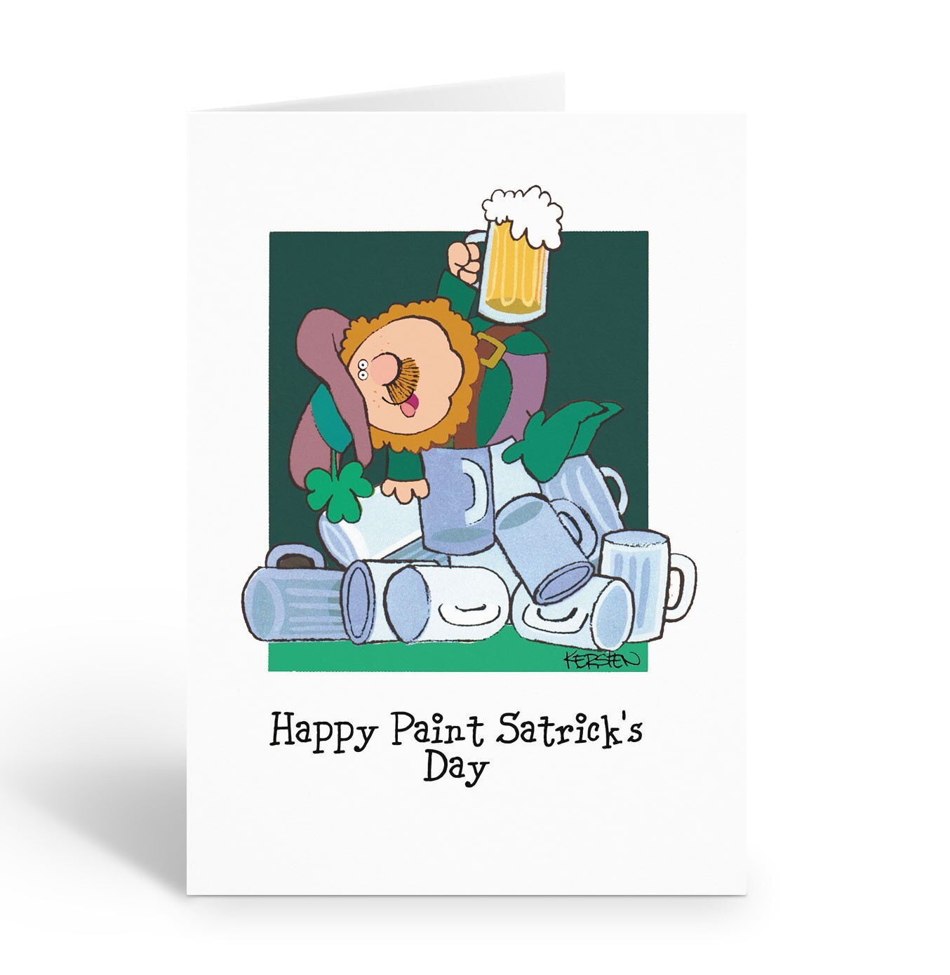 Assorted St. Patrick’s Day Cards - 12 Boxed Funny Cards and Envelopes - 18060