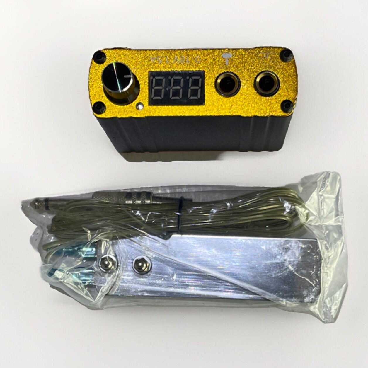 Set Of 2 TWO Solong Tattoo Machines Battery Wireless & Wired Case Tattoo Kit Gun