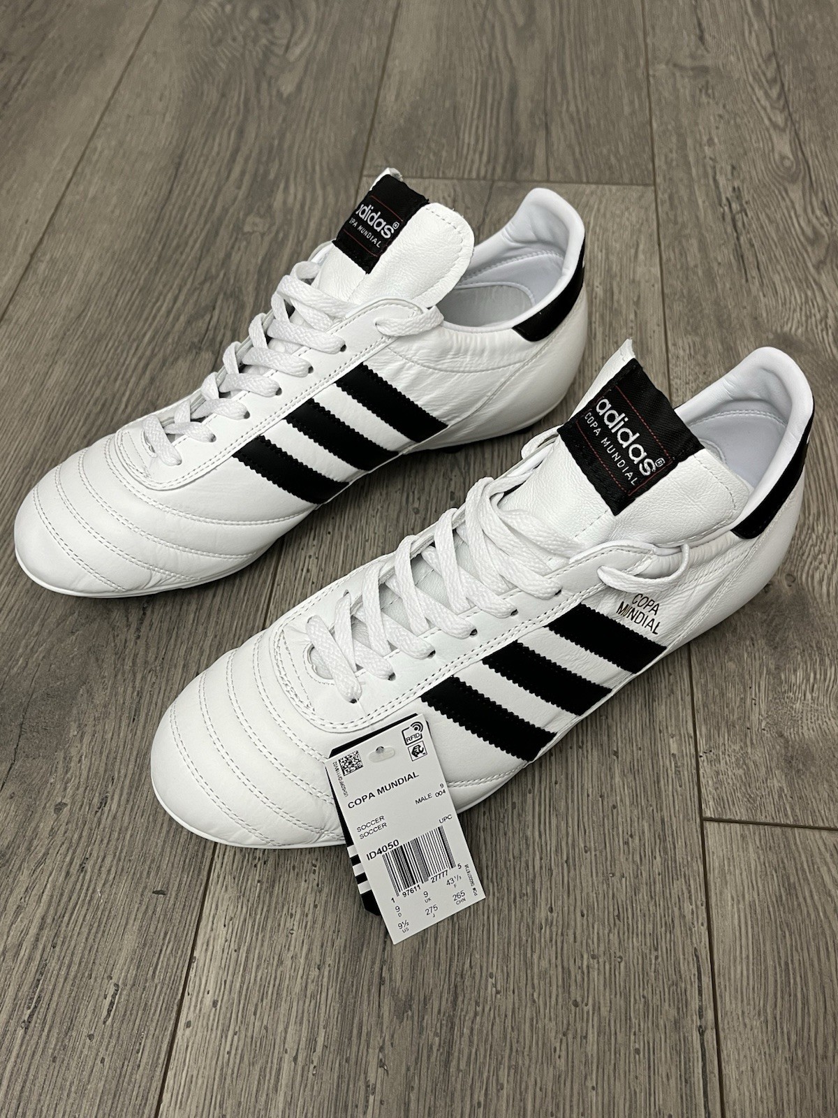 Adidas Copa Mundial FG Soccer Cleats White Leather ID4050 Men's Sizes Brand New