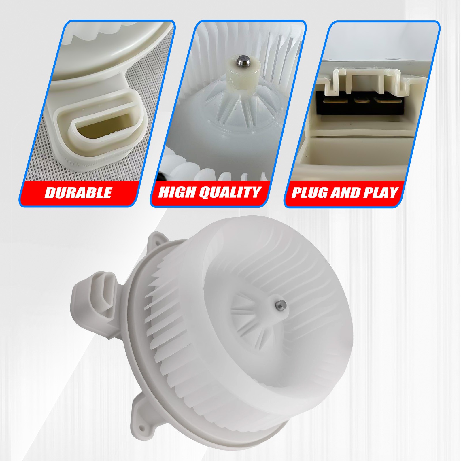 HVAC Heater Blower Motor w/Fan For 2011-2017 Toyota Sienna/Sequoia White 700298