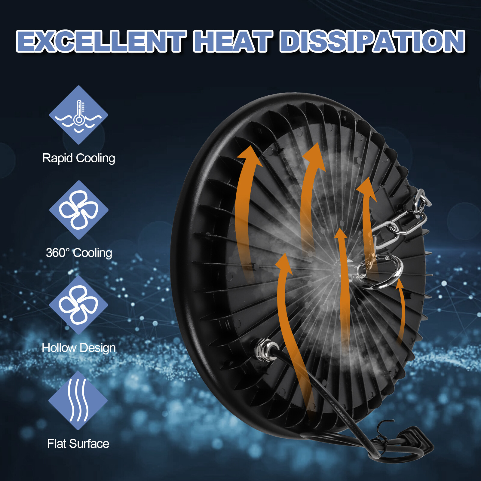 10 Pack 500W UFO LED High Bay Light Industrial Factory Warehouse Shop Commercial