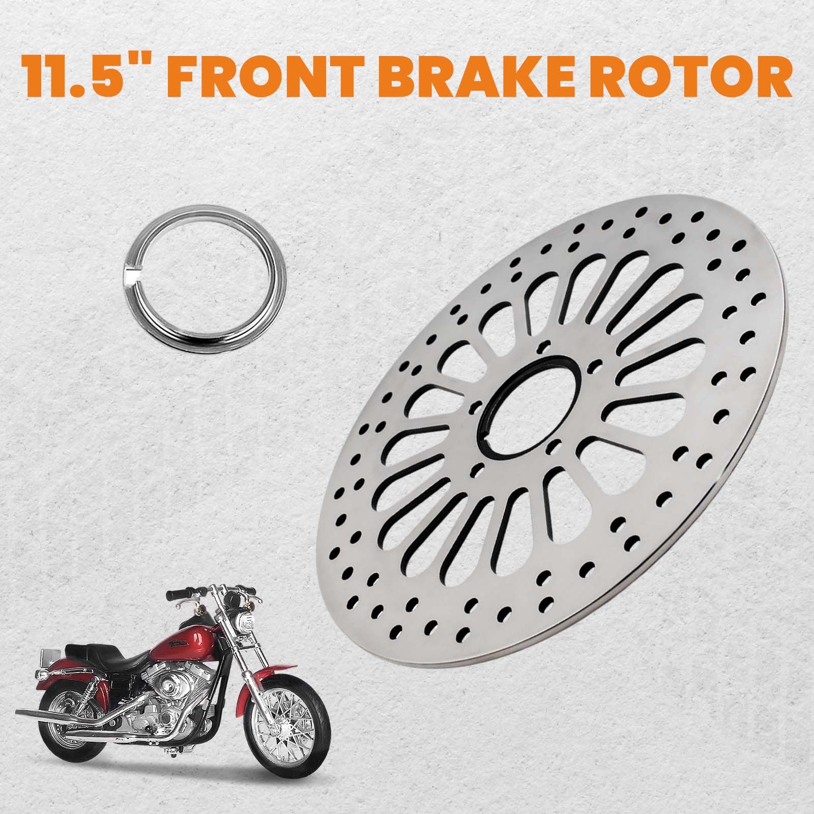 11.5" Front Brake Rotor Disk for Harley-Davidson Dyna 1984-2005/Softail 91-2015