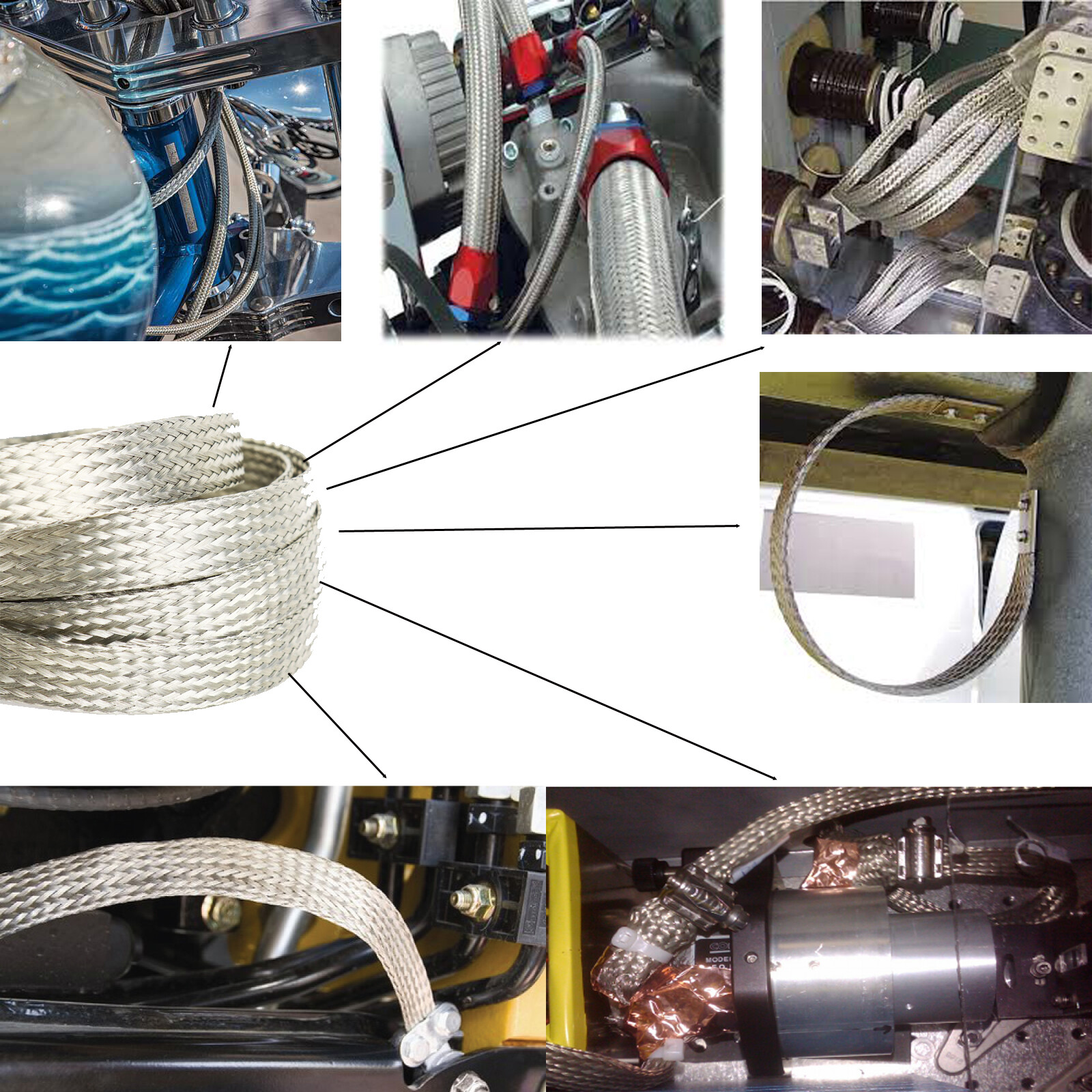 EMI RFI ESD Shielding Wire Sheathing Cable Sleeve Metal Mesh 5'&20' Length Lot