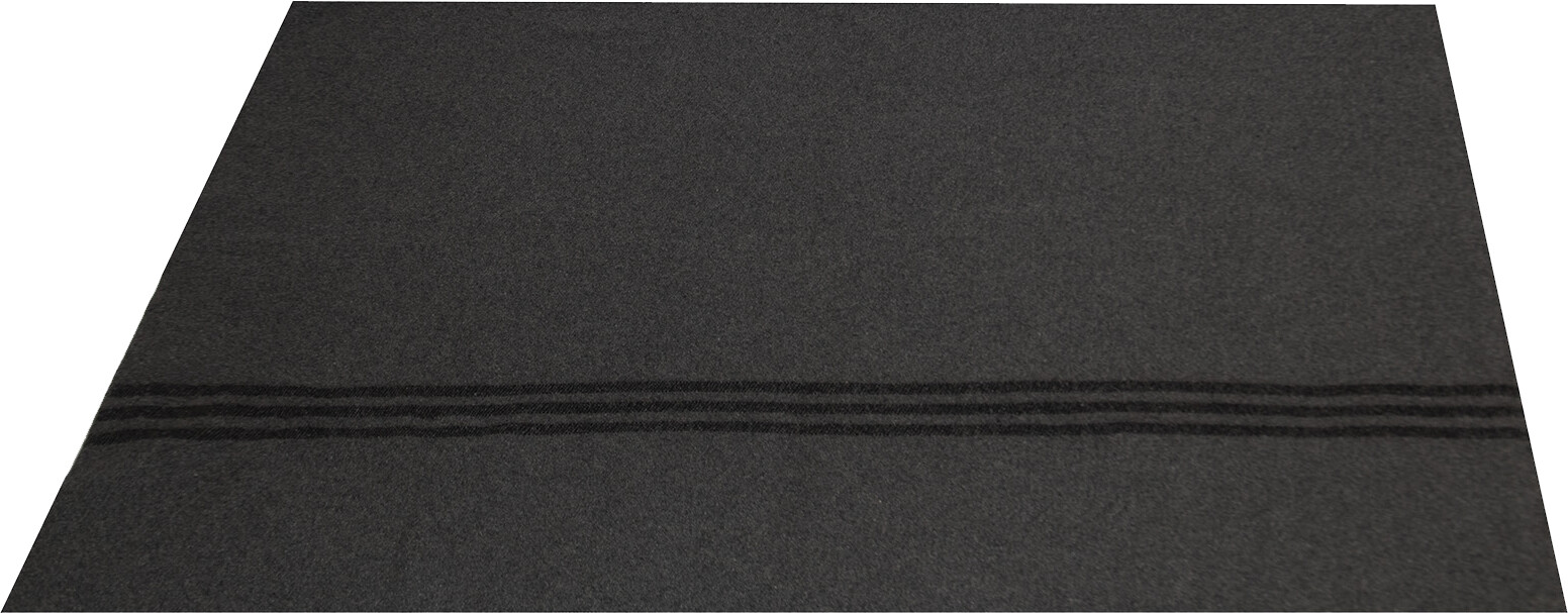 Grey Striped German Army Wool Blanket Bundeswehr Style Warm Bed Throw Cover