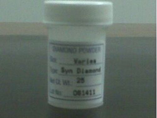 Lapidary Diamond Powder 25ct vial micron grit polish mono cyrstalline