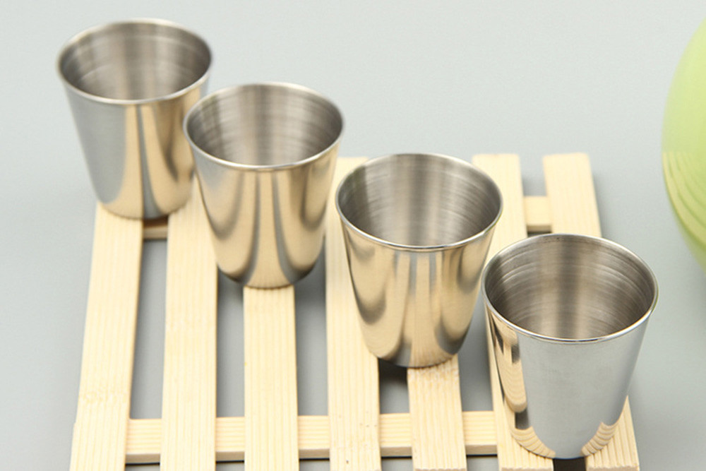 6PCS US SHIP Stainless Steel Shot Wine Glass Glasses 2-1/2 fl Ounce Set of 6 New