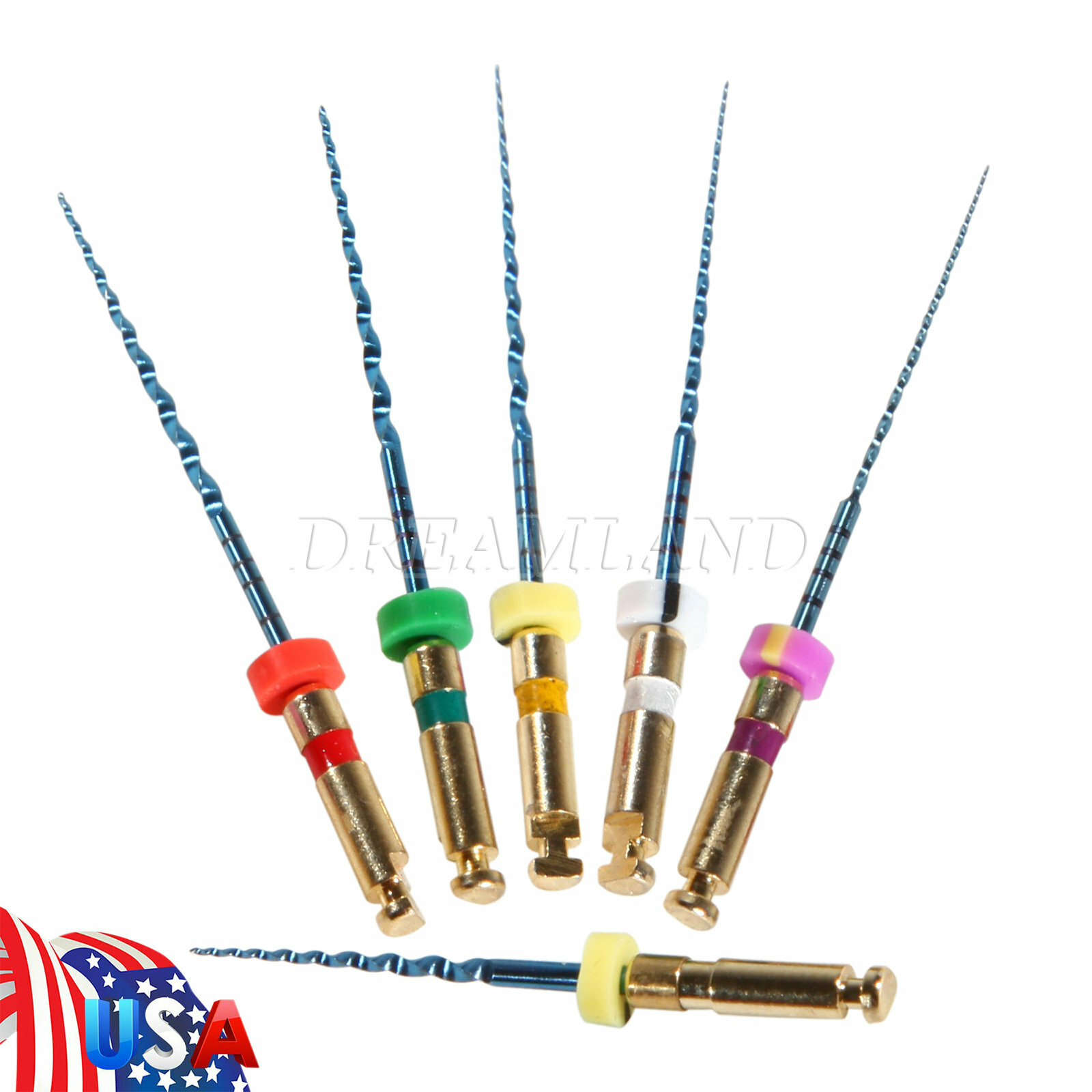 Dental Endodontic Engine Rotary NiTi File Files 25mm for Endo motor USA