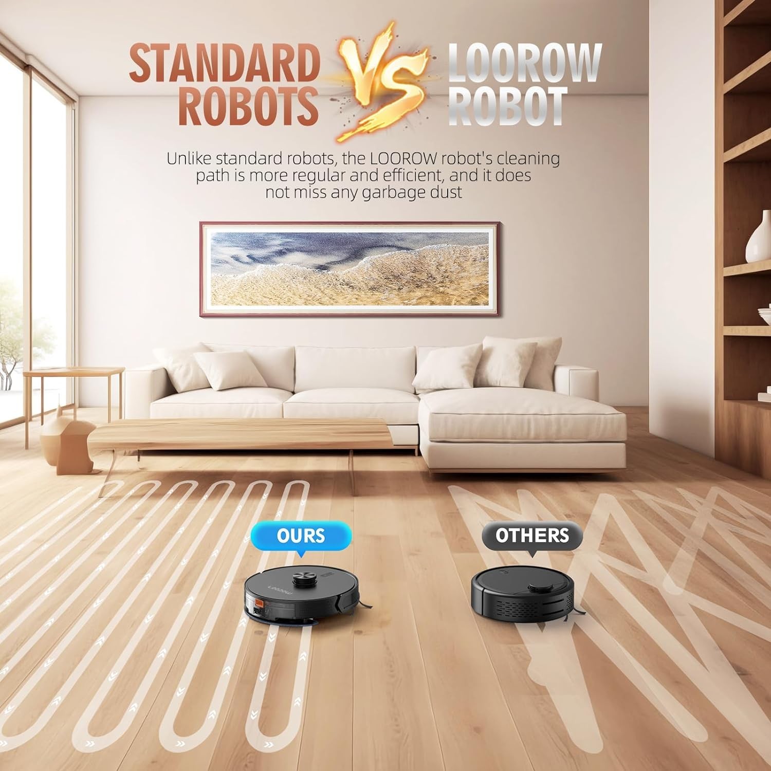 Robot Vacuum and Mop Combo with Self-Emptying Station (60-Day), LiDAR Navigation