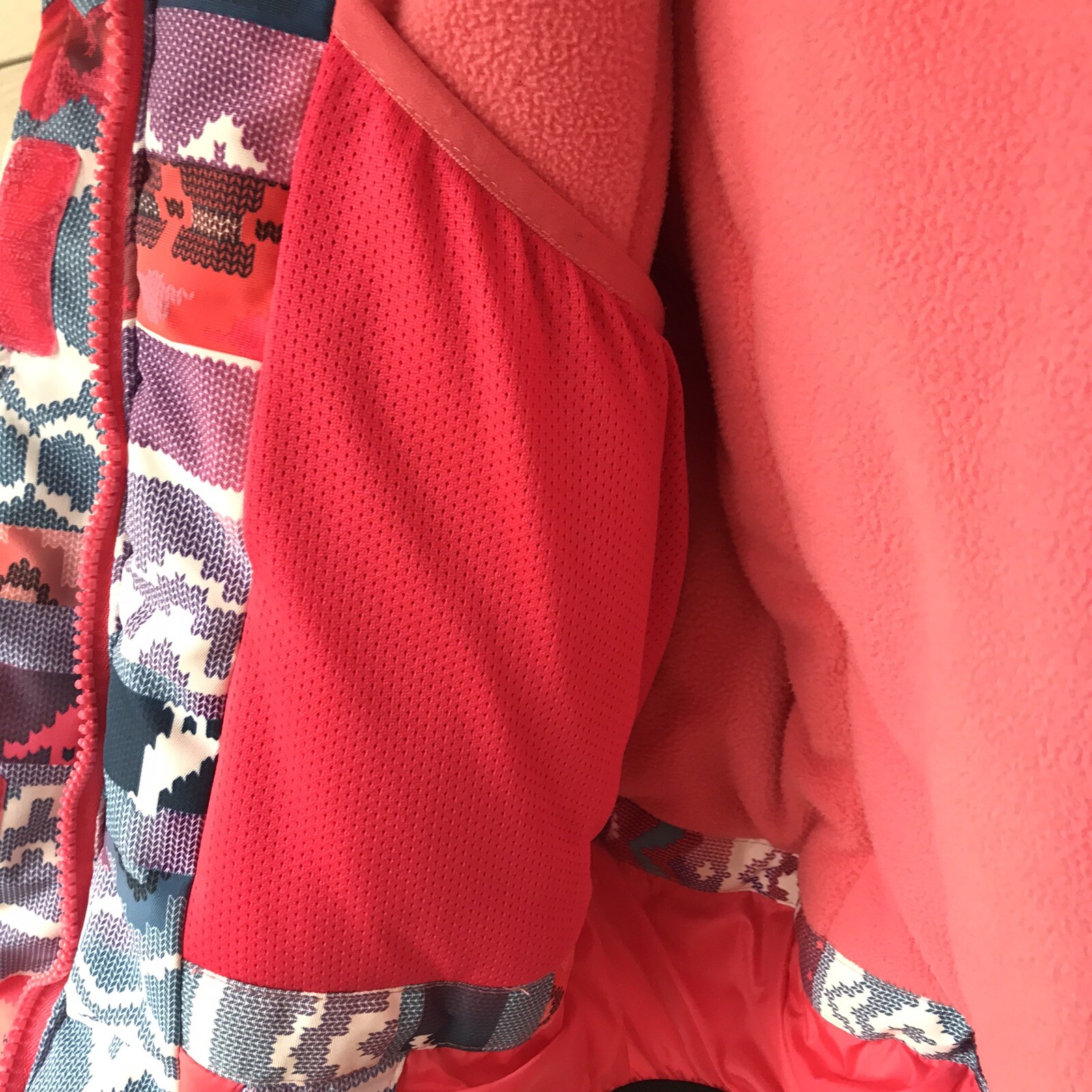 N.Z.B.Z Girls 12, Color Block Insulated Ski Jacket Hooded Winter Thick Coat