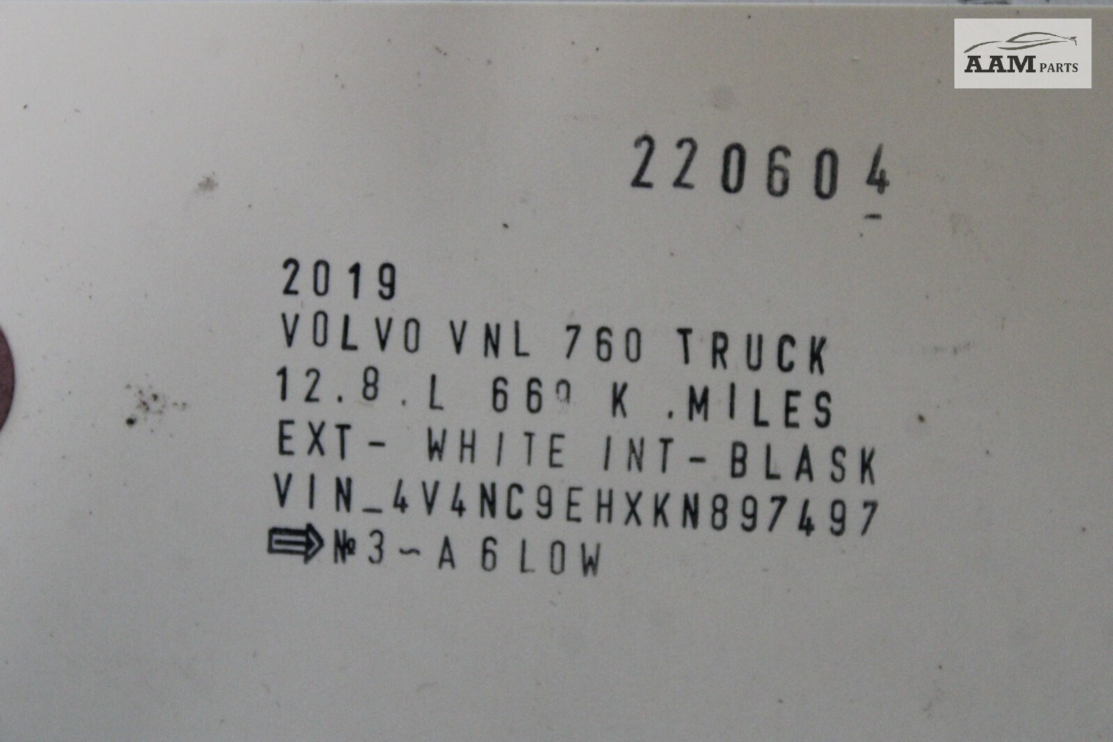 2019-2023 VOLVO VNL 760 D13 SLEEPER AIR CONDITIONING AC A/C HOSE PIPE LINE OEM