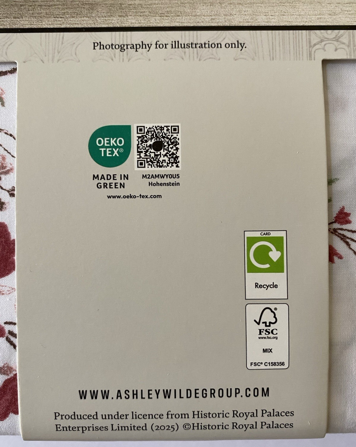 Historic Royal Palaces Duvet Set KING 100% Cotton FLORAL Red Green White NEW