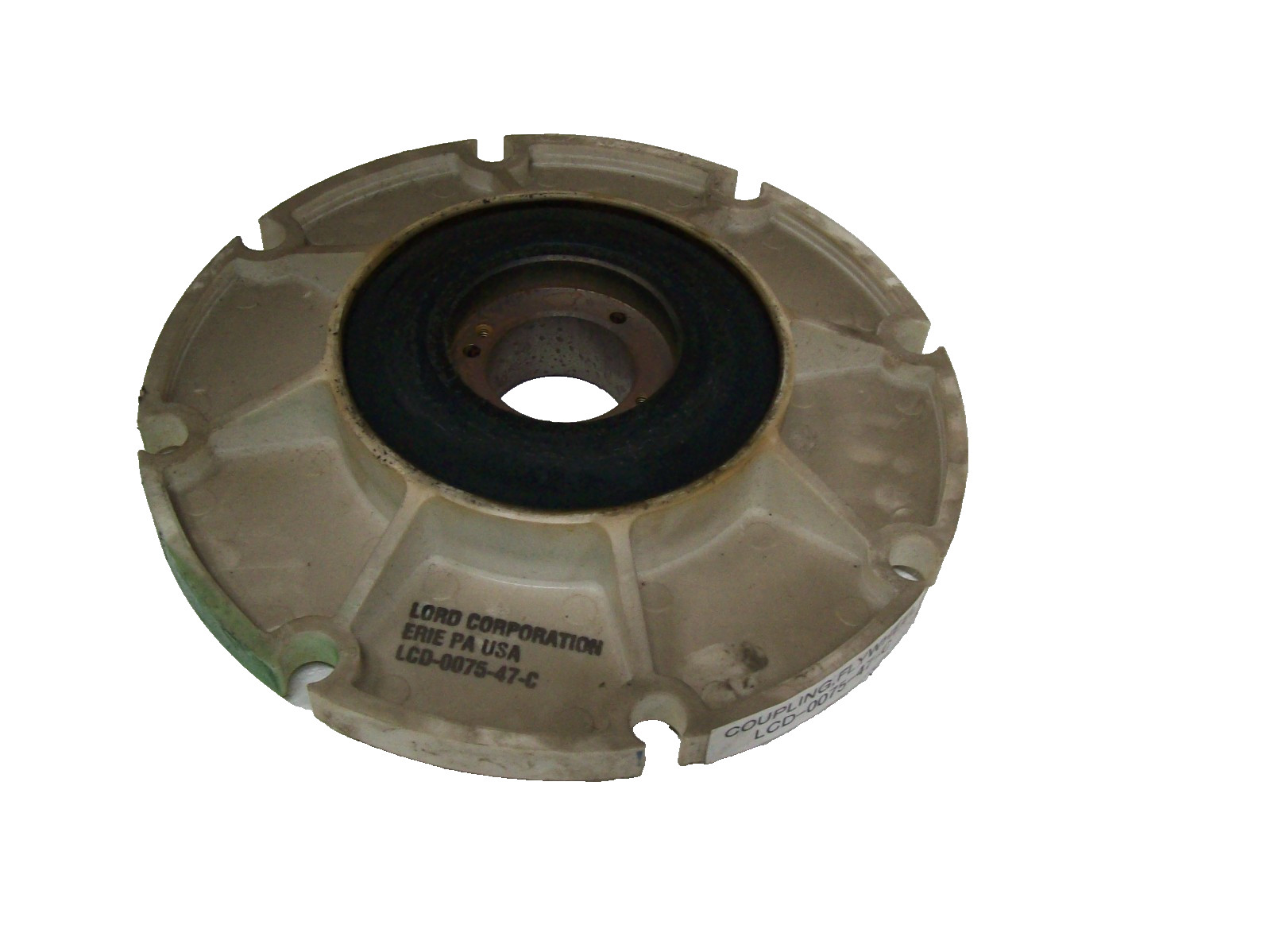 Sullair OEM NOS Genuine WHITE Coupling Flywheel LCD-0075-47-C / FILTHY DIRTY