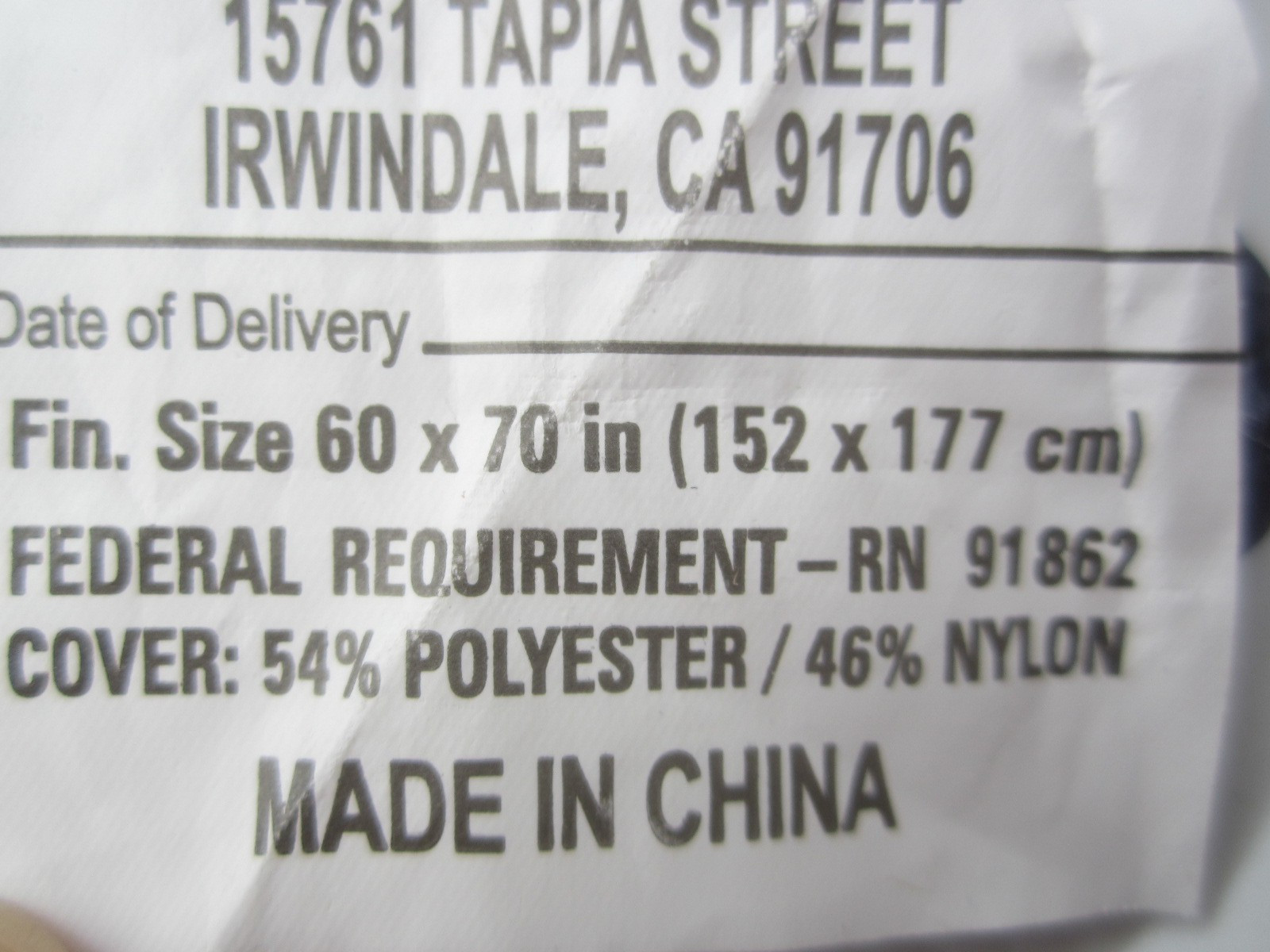 Blue Ridge Home Fashions Down Throw Camping Blanket Packable Lightweight Down