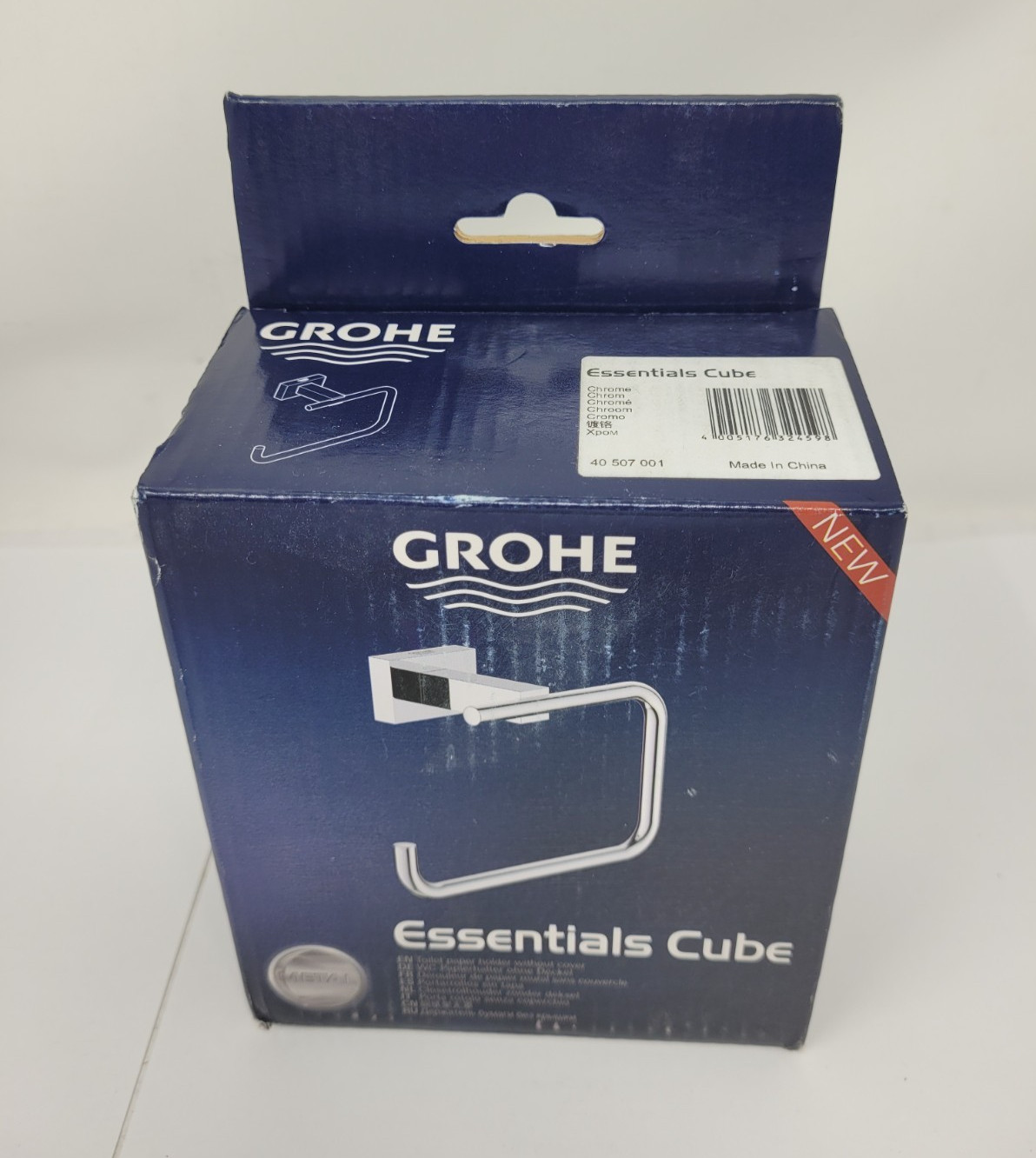 Grohe 40507001 Essentials Cube Toilet Paper Holder - Chrome