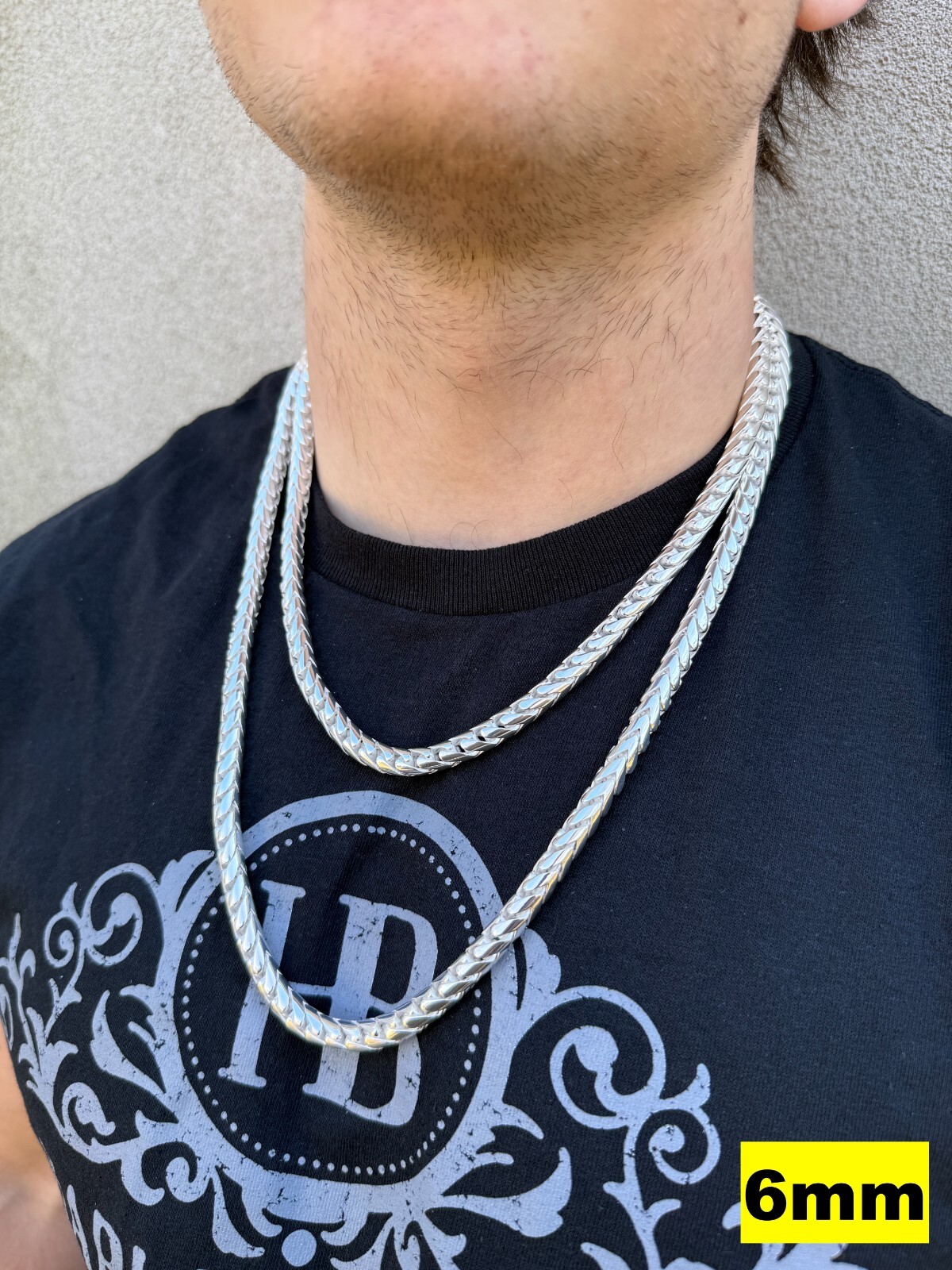 Real 925 Silver Round Franco Chain Or Bracelet 5-7mm Handmade W. Box Clasp