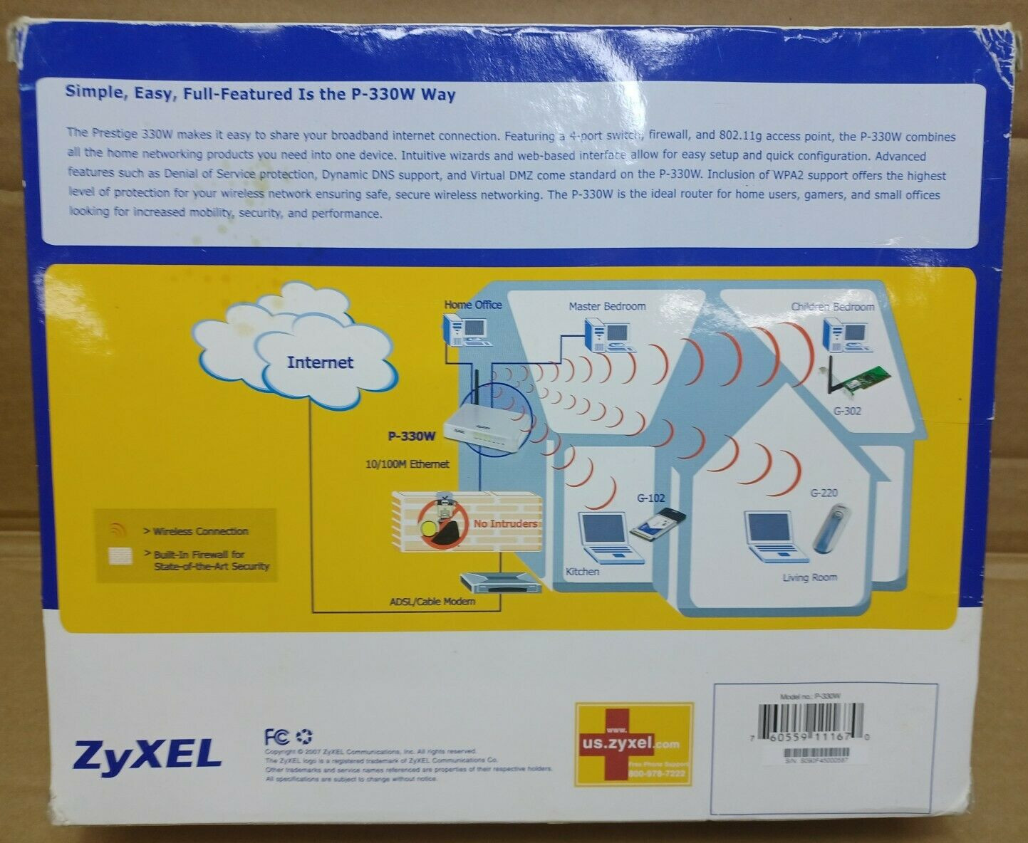 Router P330W NEW Zyxel Internet Sharing