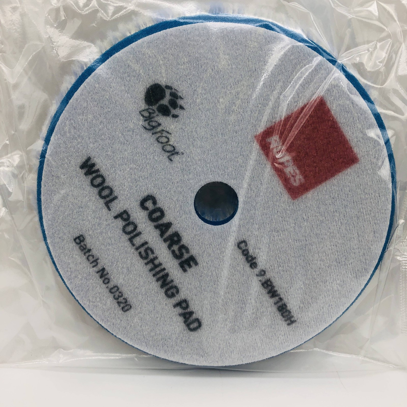 2pk Rupes 9.BW180H Coarse Blue Wool Pad 170mm - 6.75in Big Foot Polishing