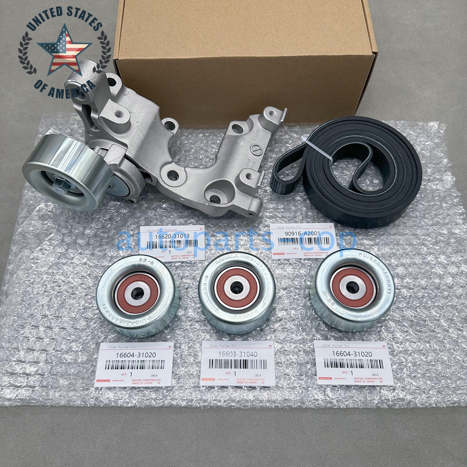 New Drive Belt Tensioner & Idler Pulley Kit For Toyota Tacoma 4Runner Tundra