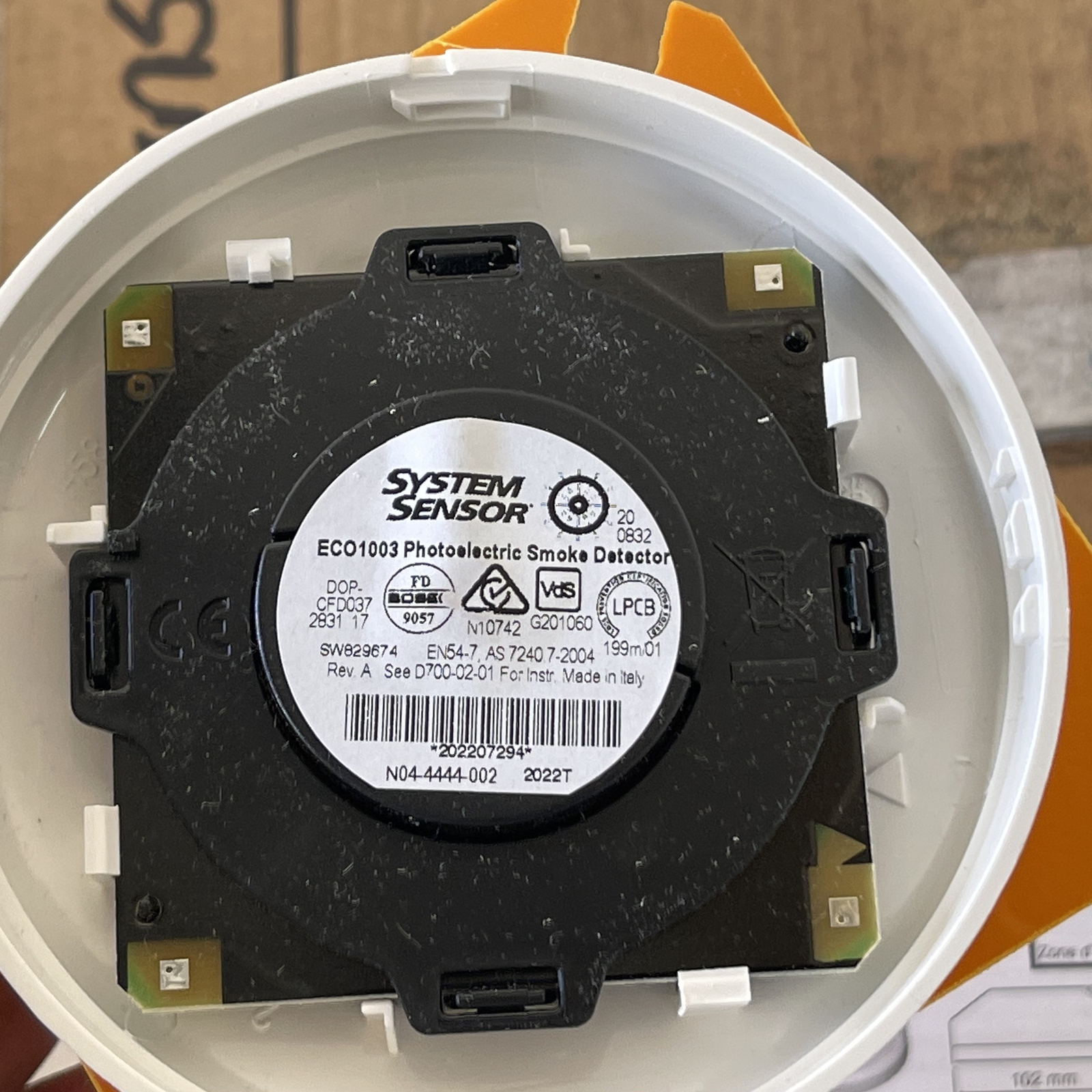 System Sensor ECO1003 White Optical Photoelectric Smoke Detector