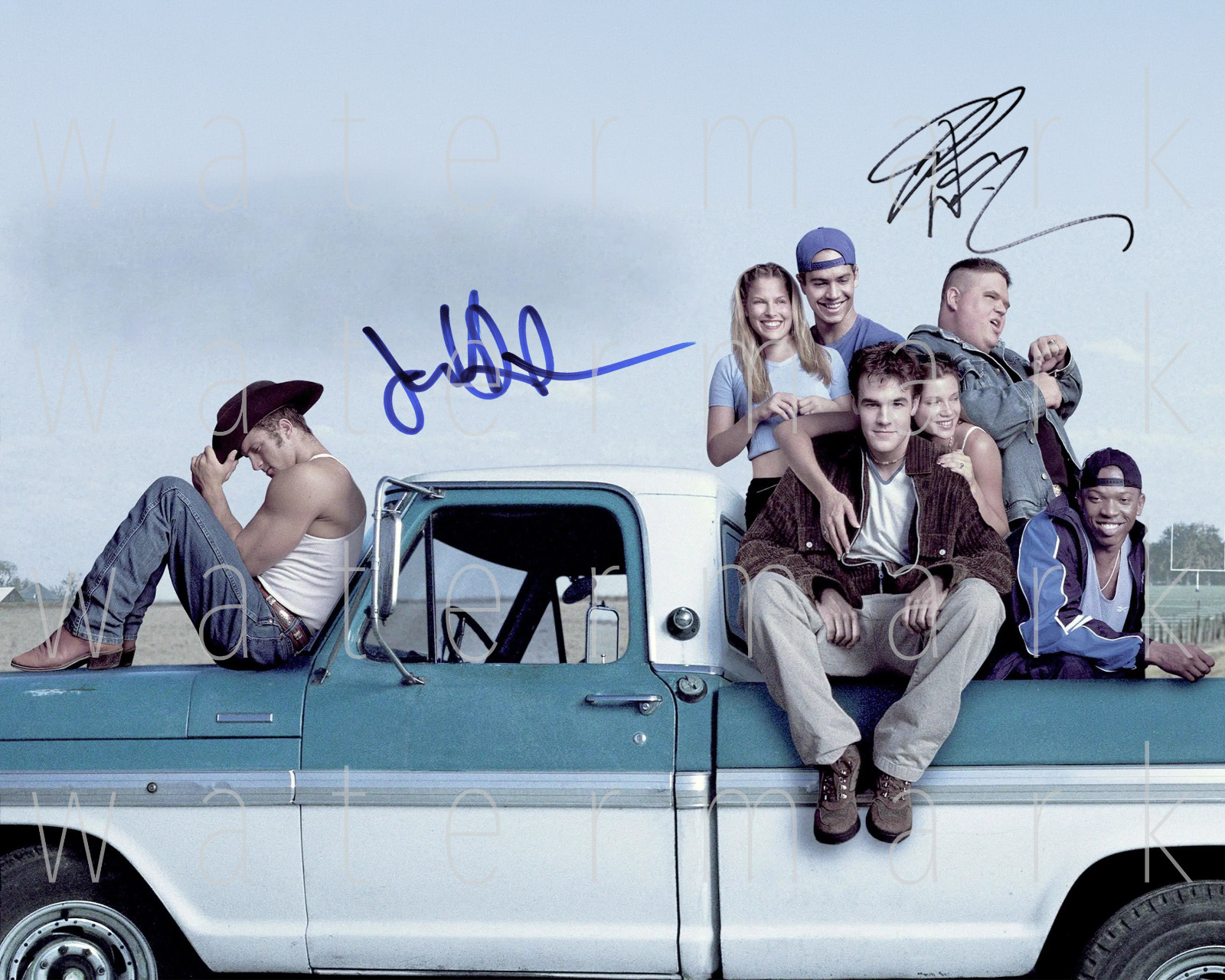 Varsity Blues Van Der Beek Walker signed 8X10 poster print photo autograph RP