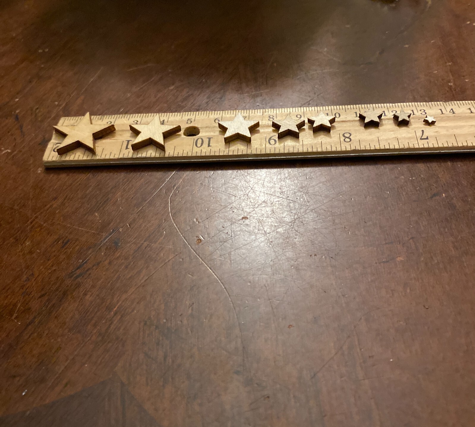 Small Wooden Stars, Pkgs of 10,20,30, Laser Cut, crafts, scrapbook $10=Free Ship