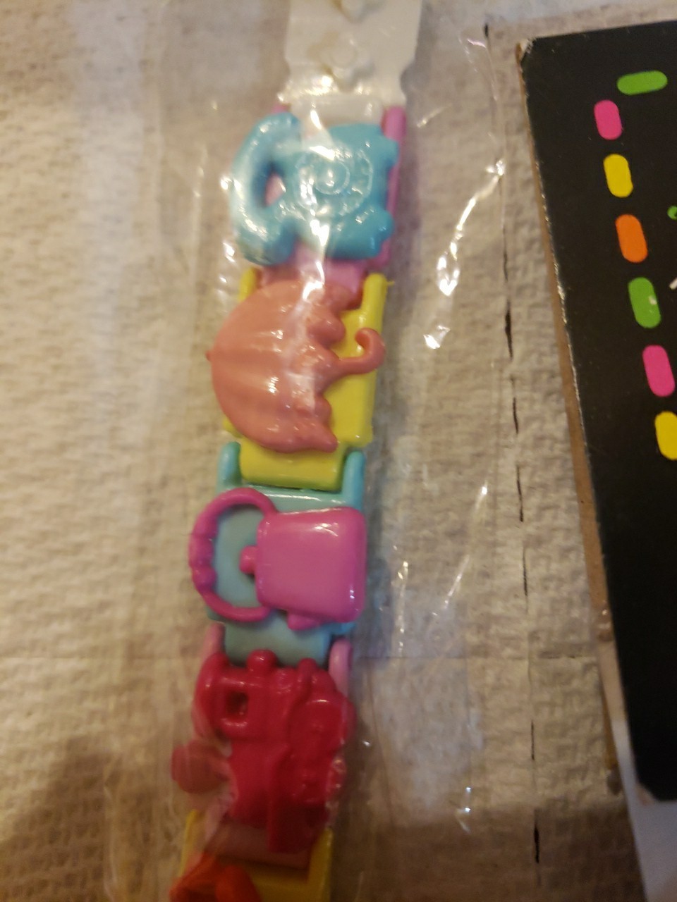 VTG 1980s Clip On Bell Charms /Chains &1 Snap On Bracelet