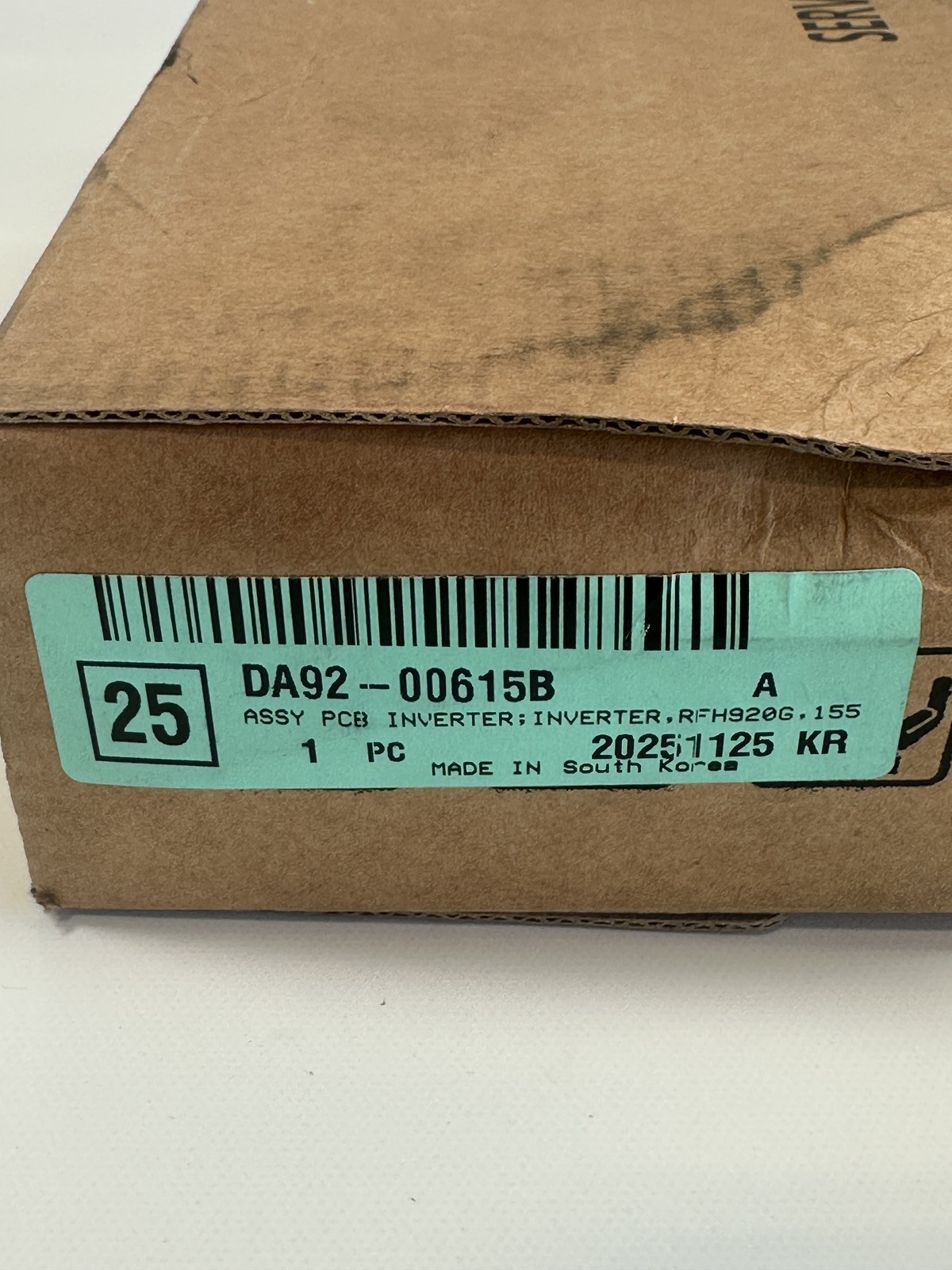 Samsung DA92-00615B Inverter PCB Assembly Main Control Board New Service Pack