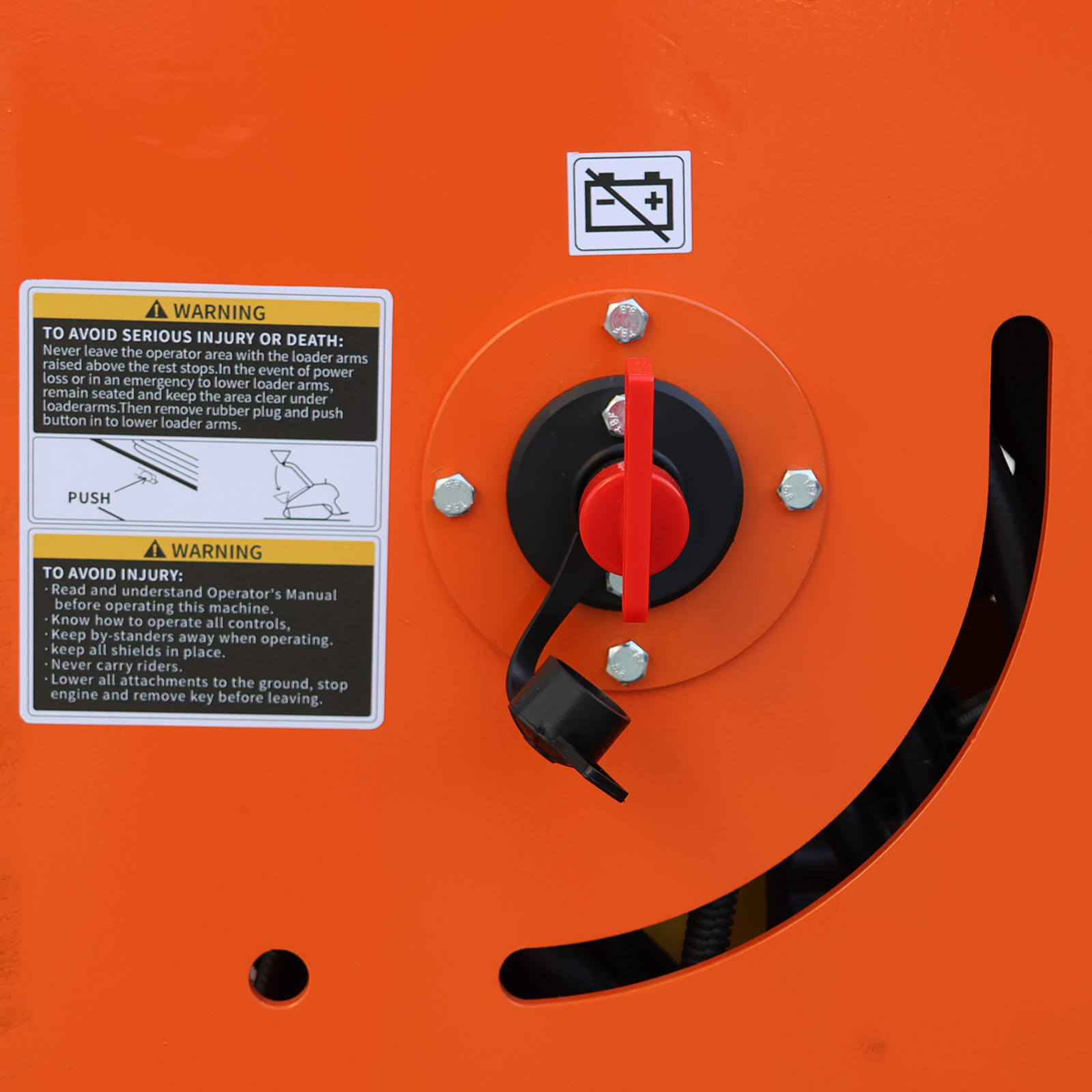 24HP Mini Skid Steer Loader 2-Cylinder Engine with Pallet Fork