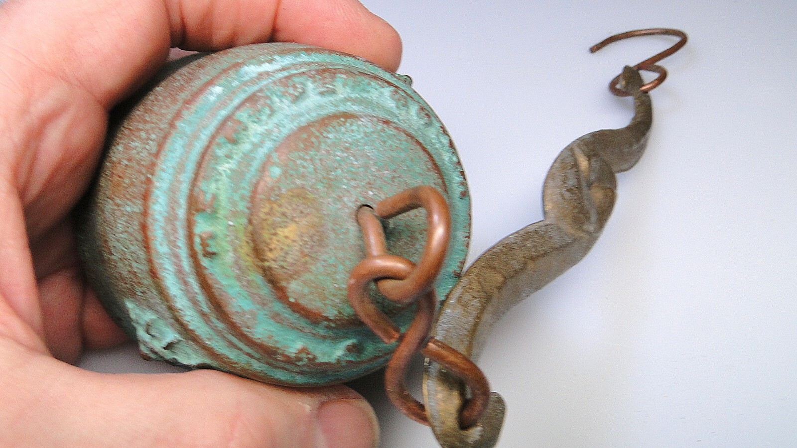 Estate Cast Iron Ornate Brass or Bronze Hanging Bells Asian Sculpture Bell Lot