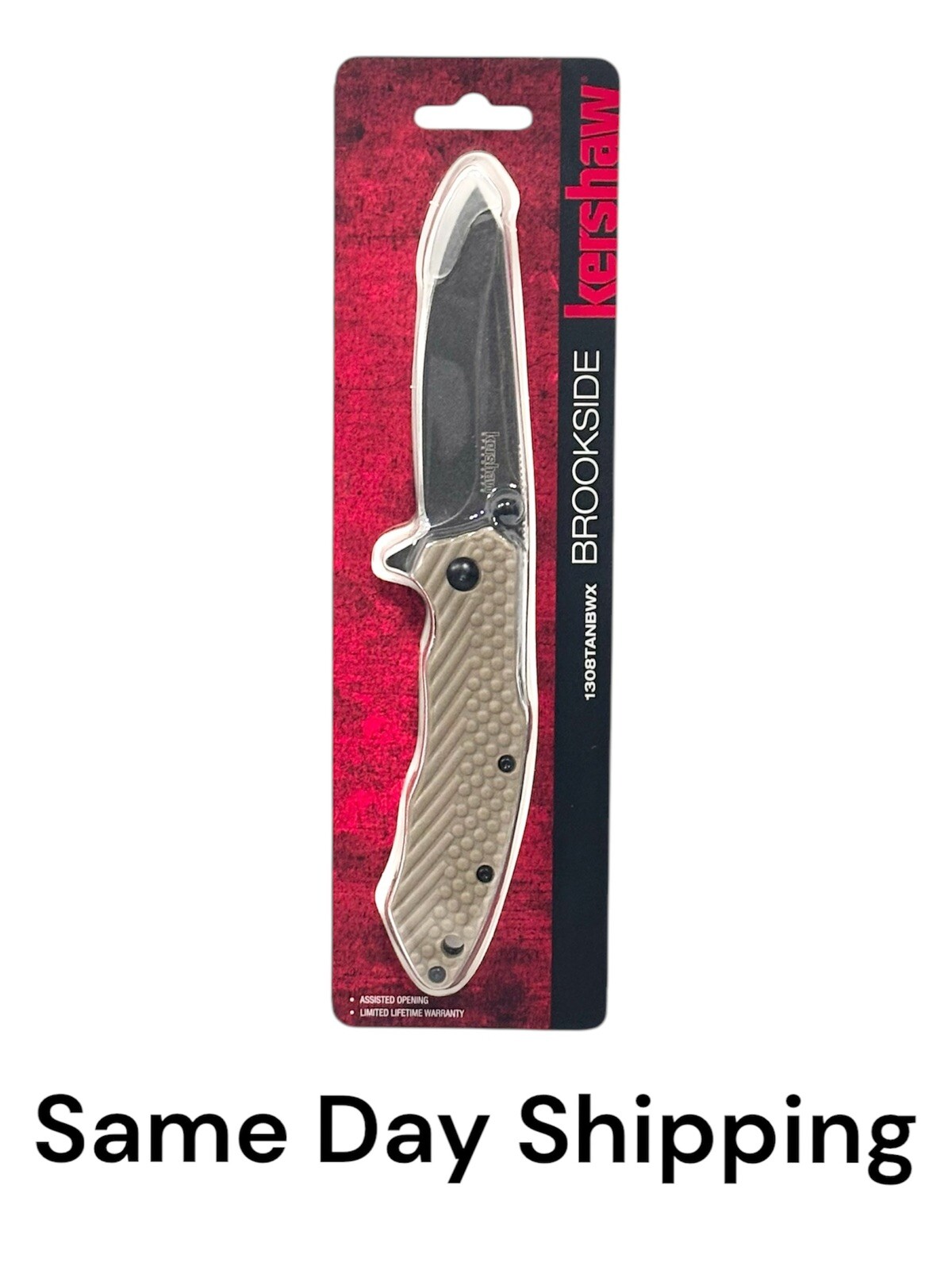 Kershaw Speedsafe Knife Model Brookside Assisted Opening Liner Lock - 1308TANBW