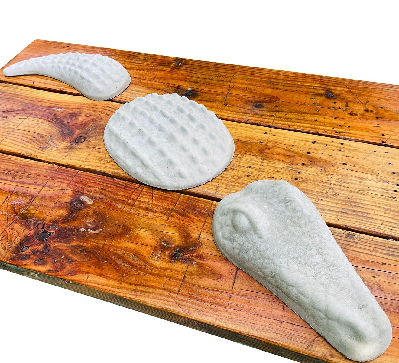 AUTUMN 3 Pieces Crocodile Alligator Garden Decor Mold, CrocConcrete Cement Mold