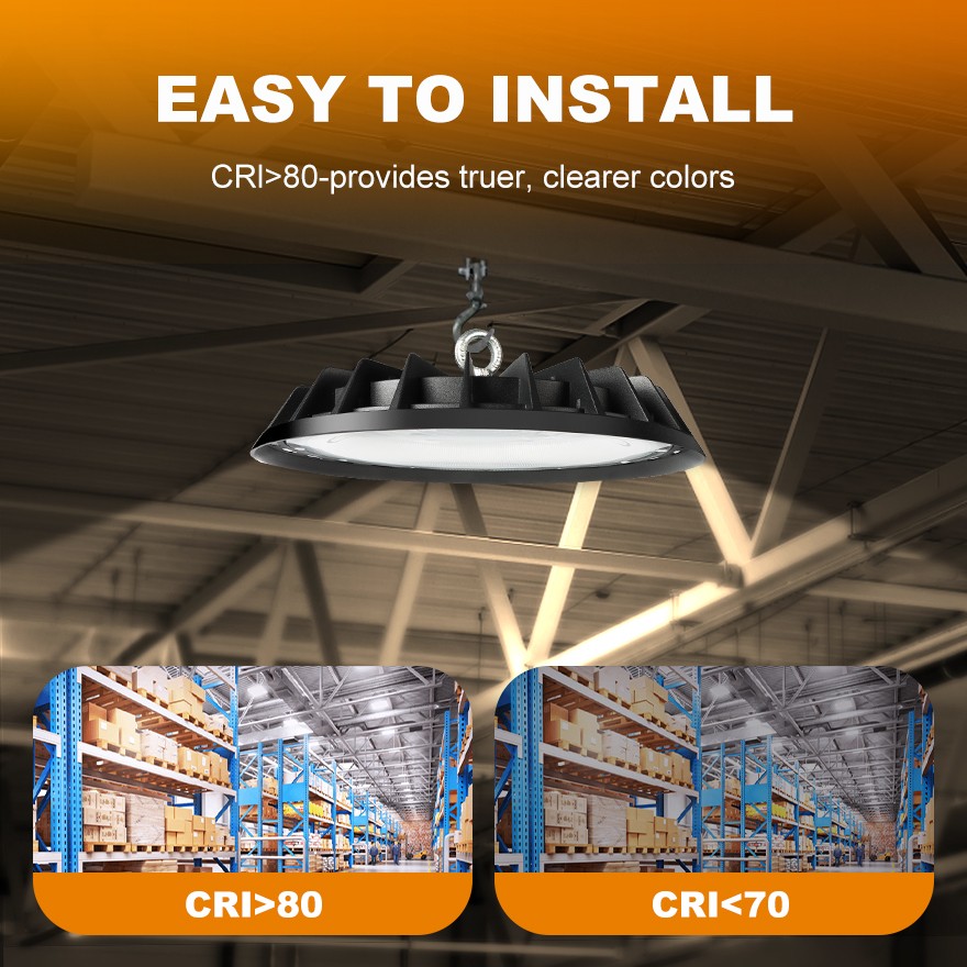 8 Pack 200W UFO Led High Bay Light Industrial Commercial Warehouse Shop Light