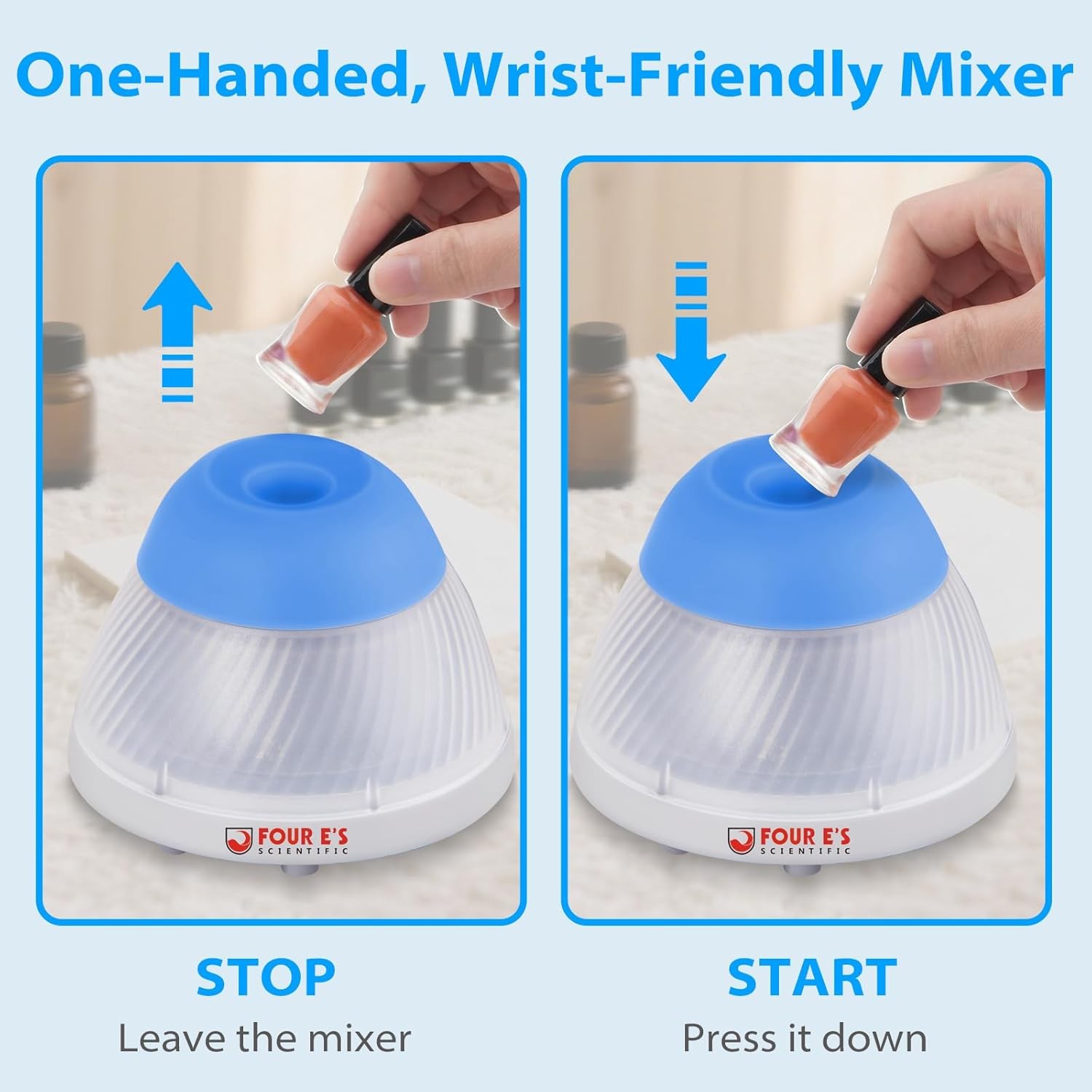 5000RPM Mini Vortex Shaker Lab Mixer for Paints Nail Polish w/ Cap Mixing Balls