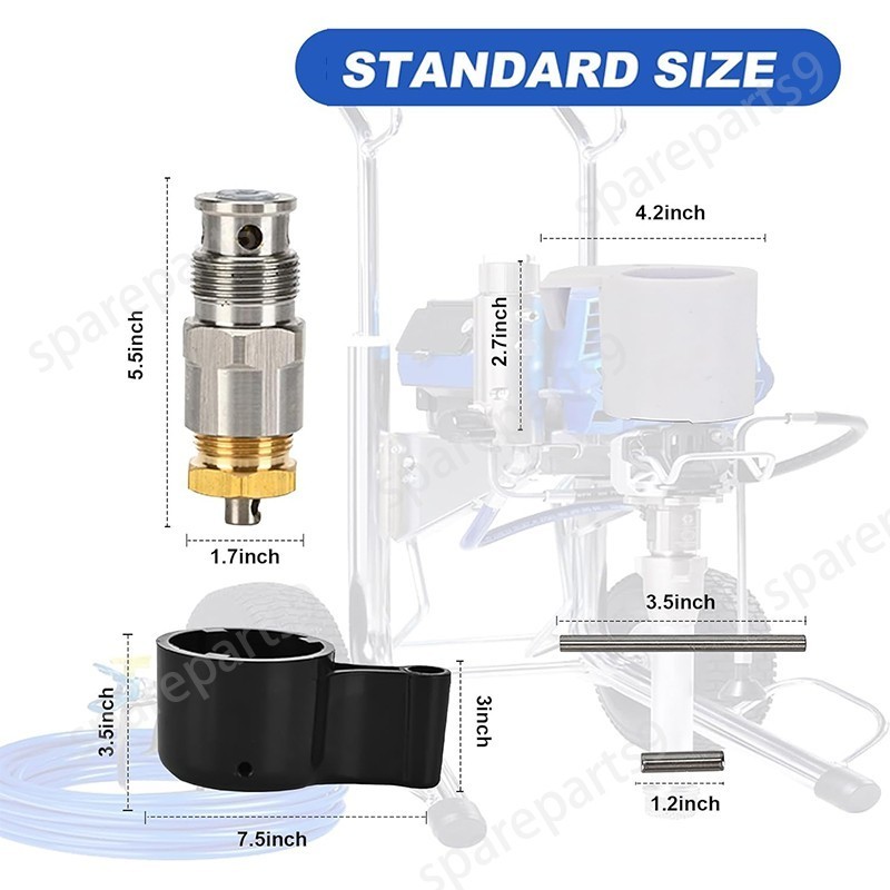 257352 Prime Spray Valve Drain Valve for Graco 695 795 3900 1095 1595 5900 7900