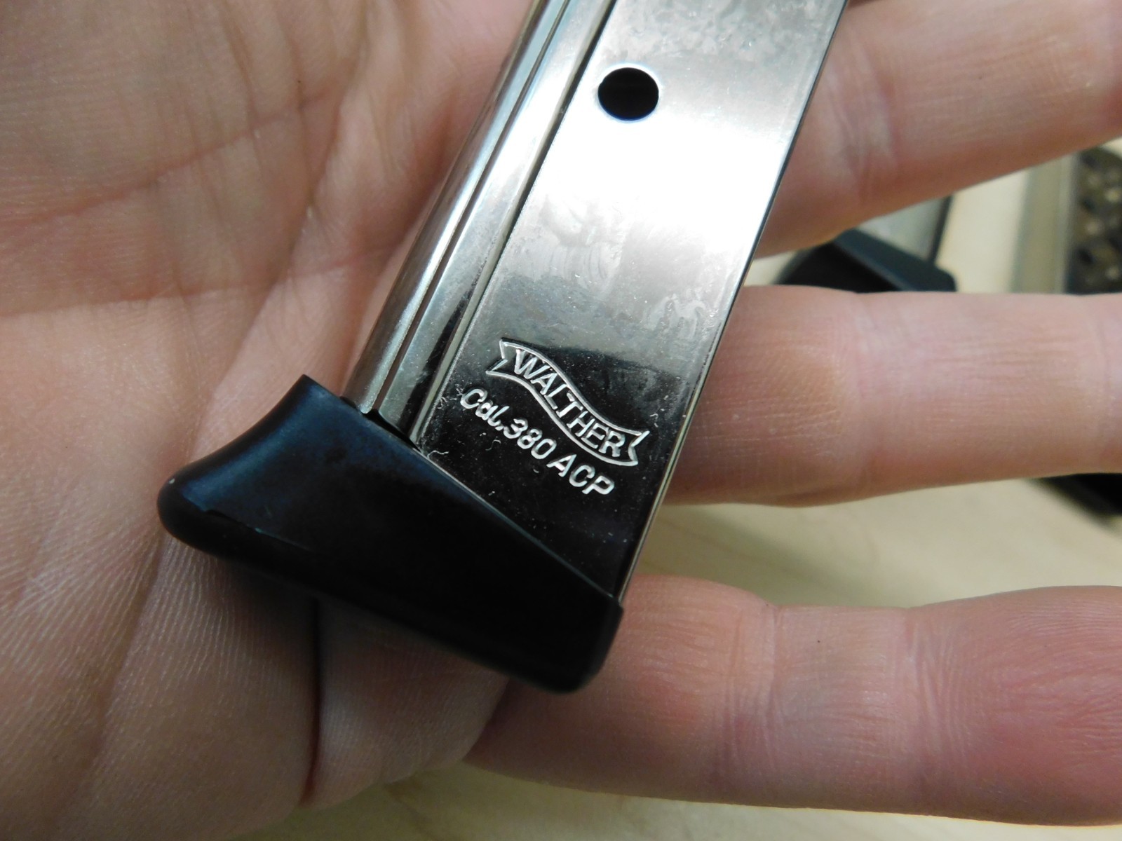 3 NEW - WALTHER PPK/S - PPKS - 7RD 380ACP Factory OEM Nickel Magazines (W111)