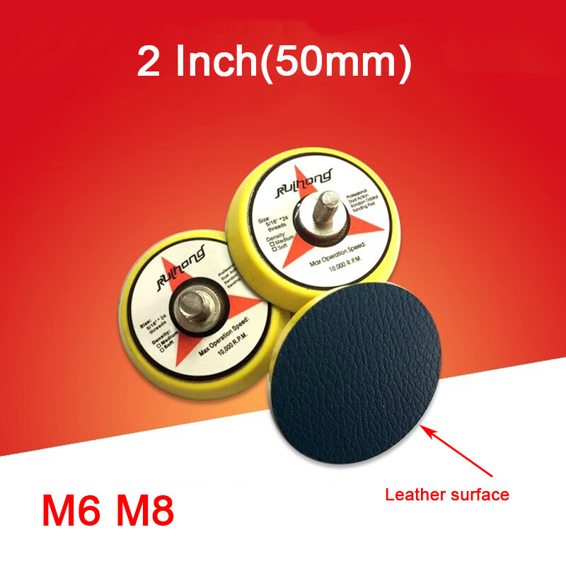 2/3 inch 50/75mm Sanding Polishing Backing Pad M6 M8 Thread for Discs Air Sander
