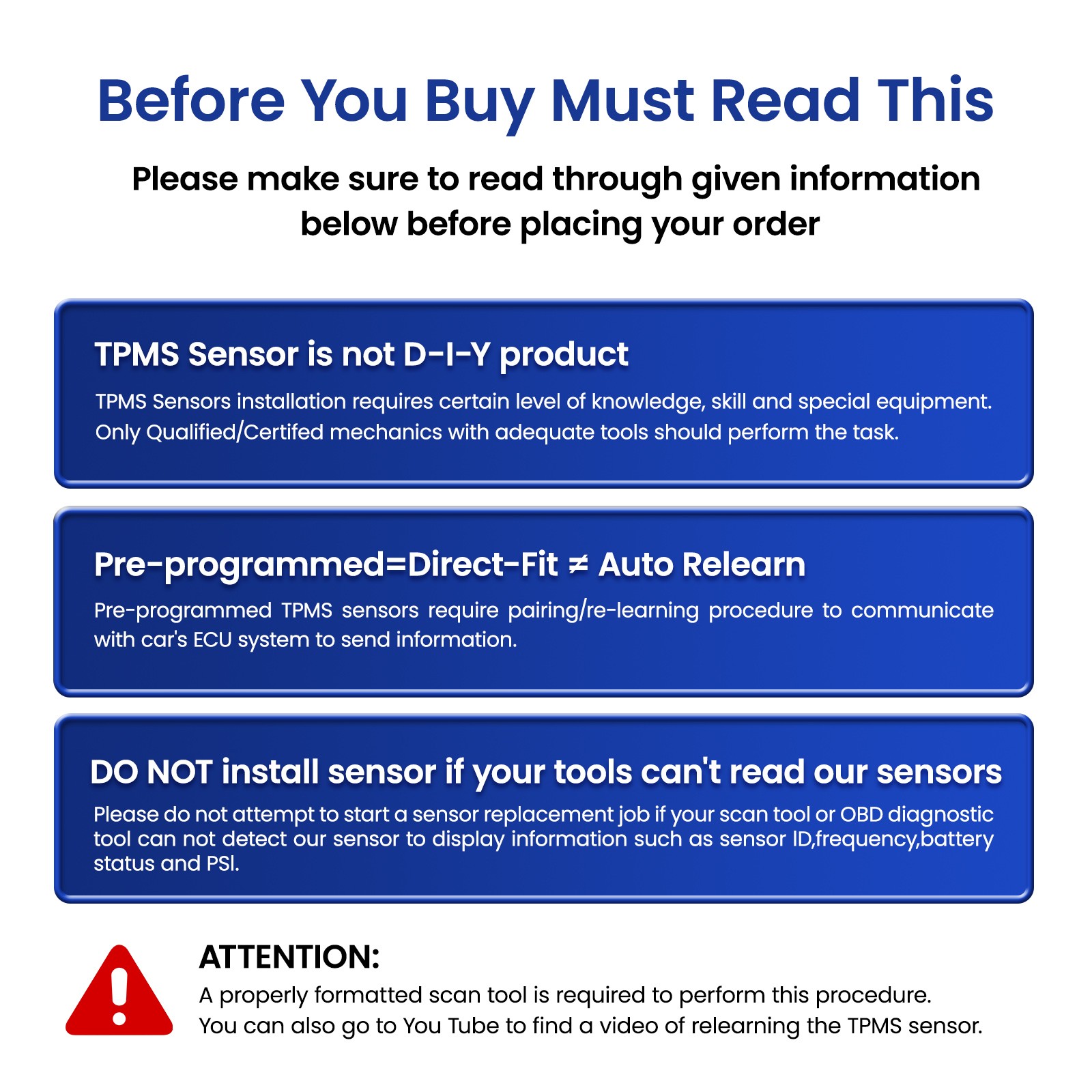 4PCS TPMS Tire Pressure Sensor For BMW Mini 36106790054 36106790054