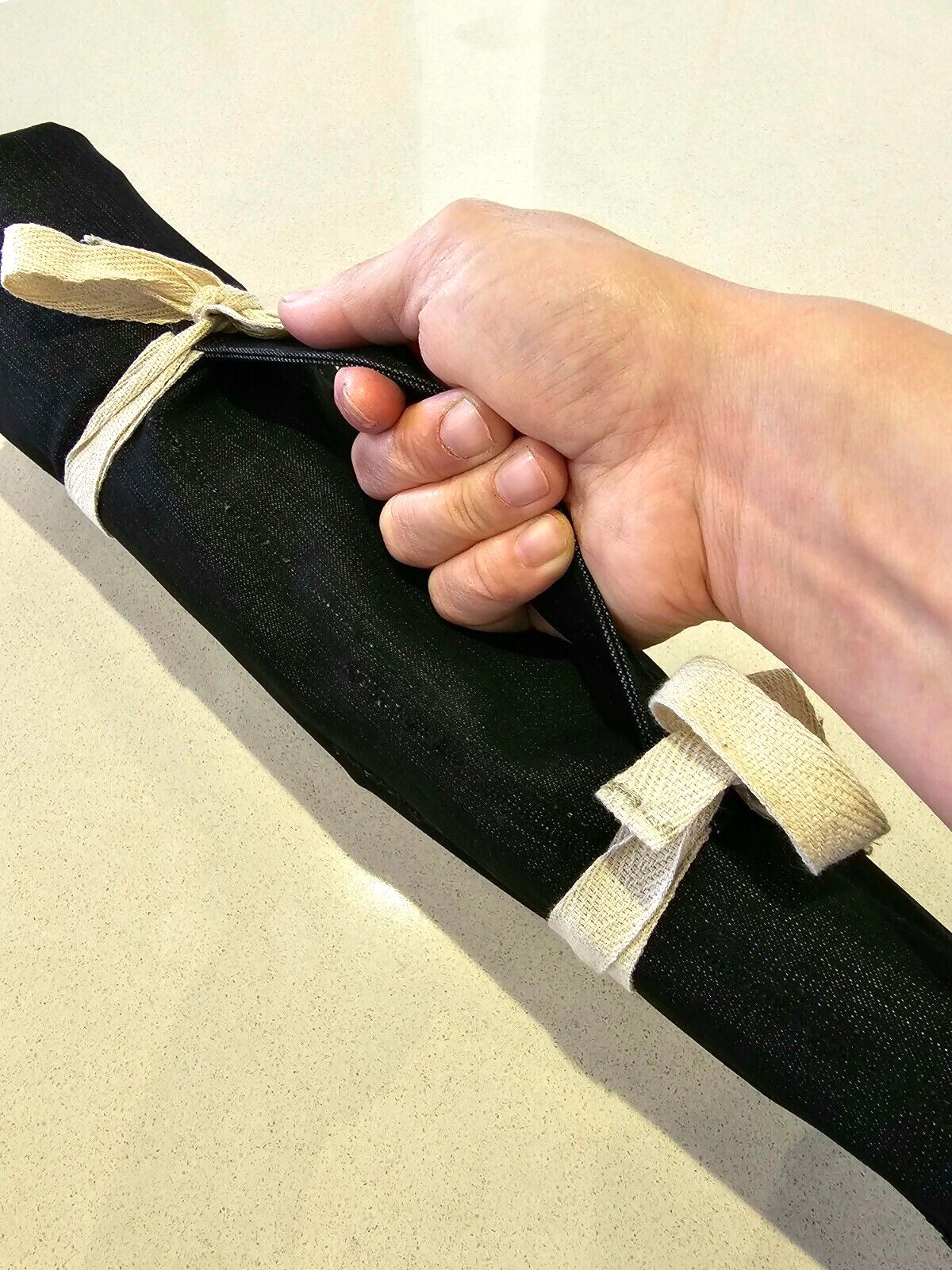 Handmade CHEF KNIVES WRAP BAG 9 Pockets - WASHABLE, LIGHTWEIGHT, DURABLE