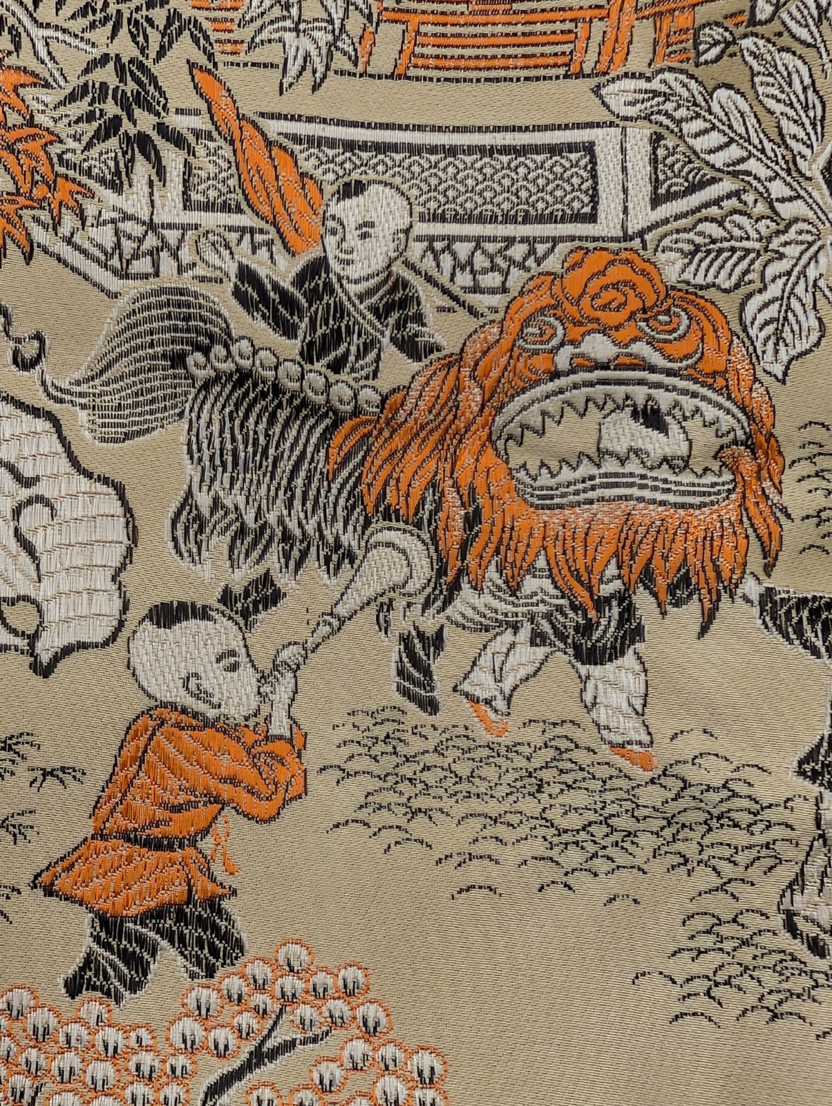 EXCELLENT Vintage 100 Children Playing Chinese Brocade Silk Tapestry Embroidered