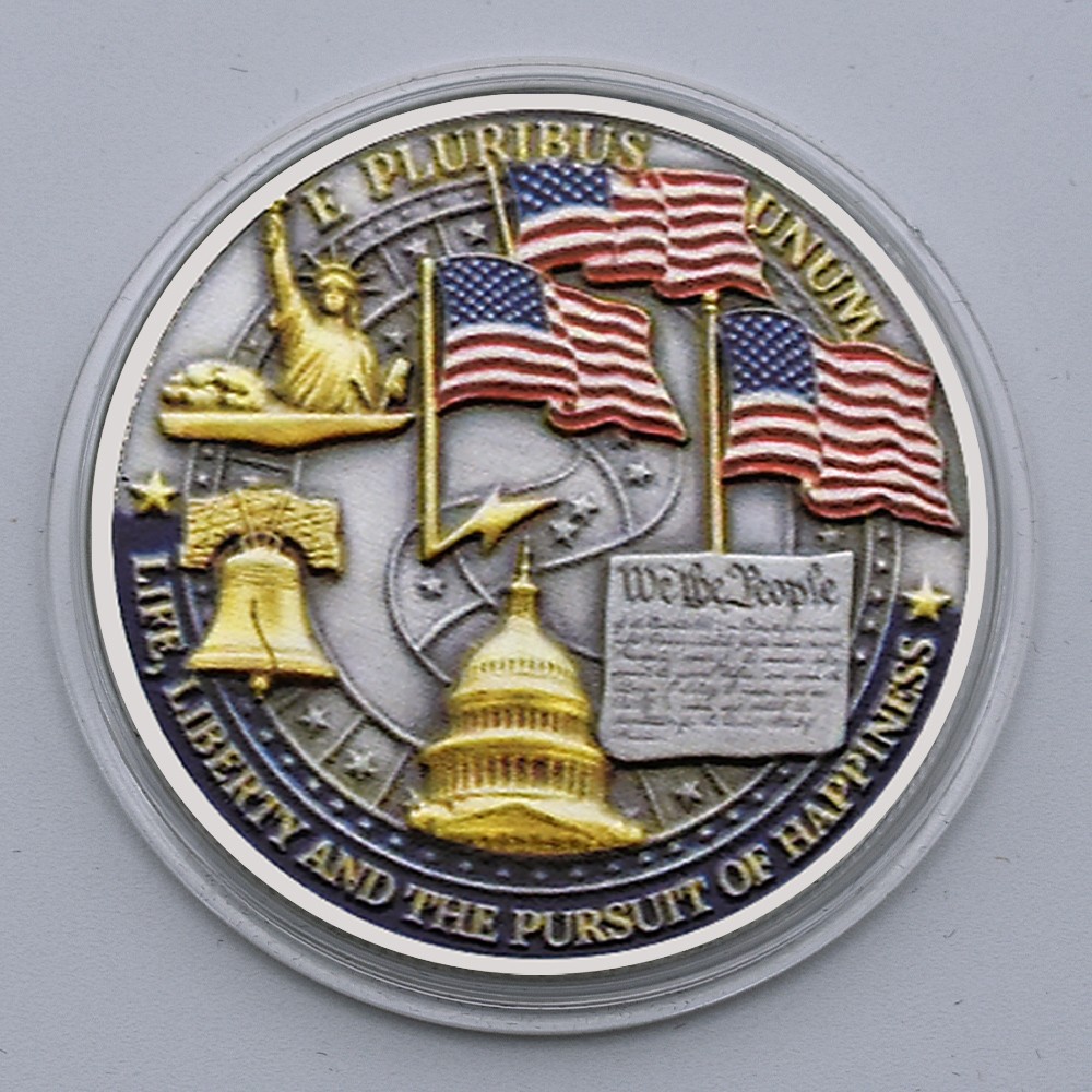 USA 250 Years of Freedom Medal 1776-2026 Bald Eagle Flag E Pluribus Unum Coin