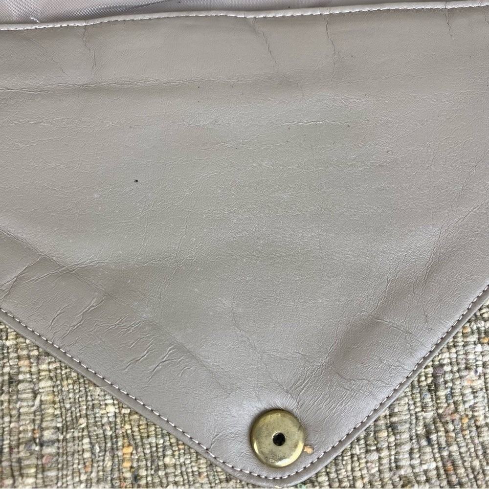 Vintage 80s Bagland Faux Leather Tapestry Patchwork Large Clutch Purse Wristlet