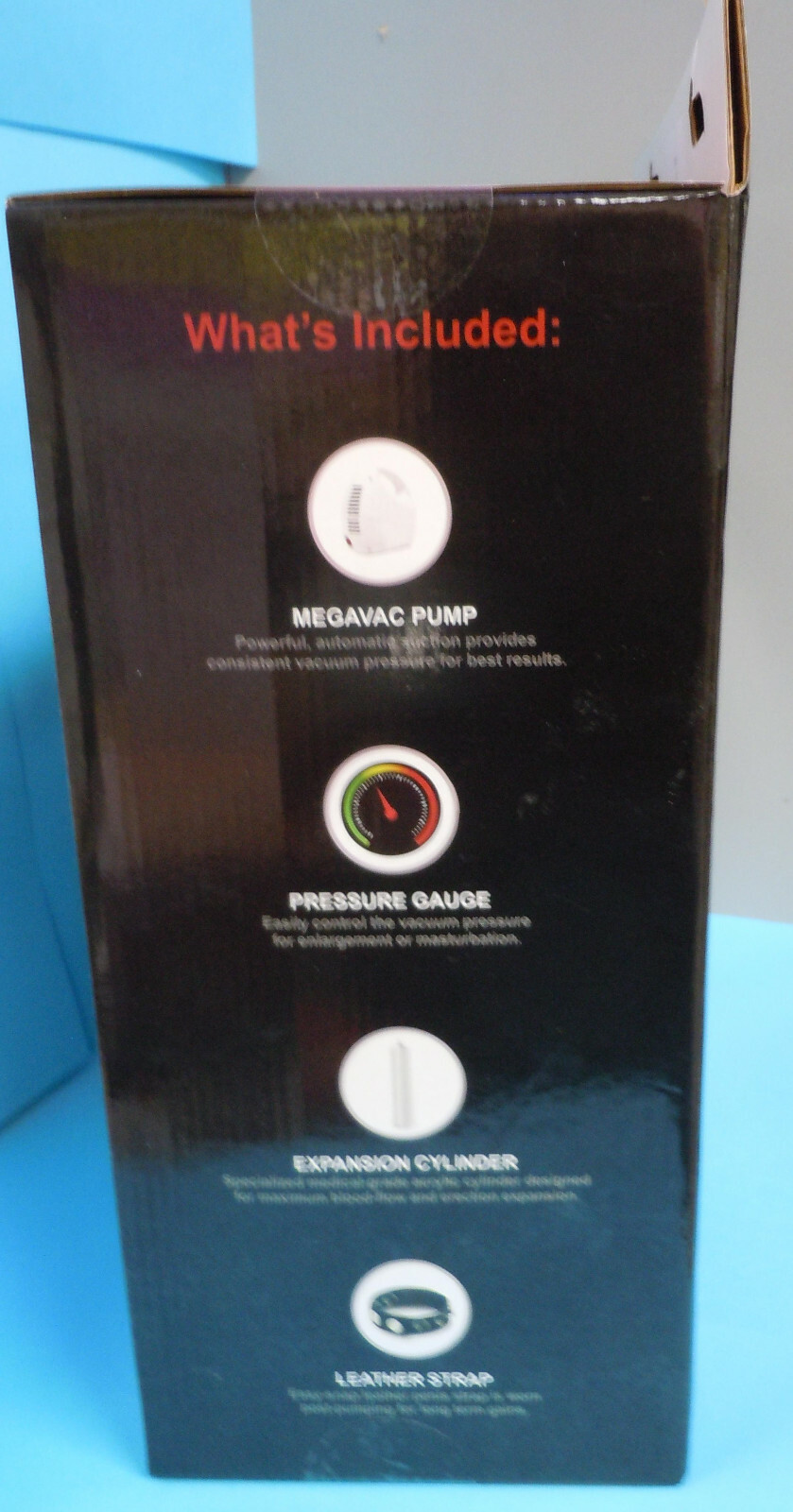 ~ Megavac Electric Penis Enlargement Pump ~ Dr Joel Kaplan ~ Medium Size 9"x2" ~