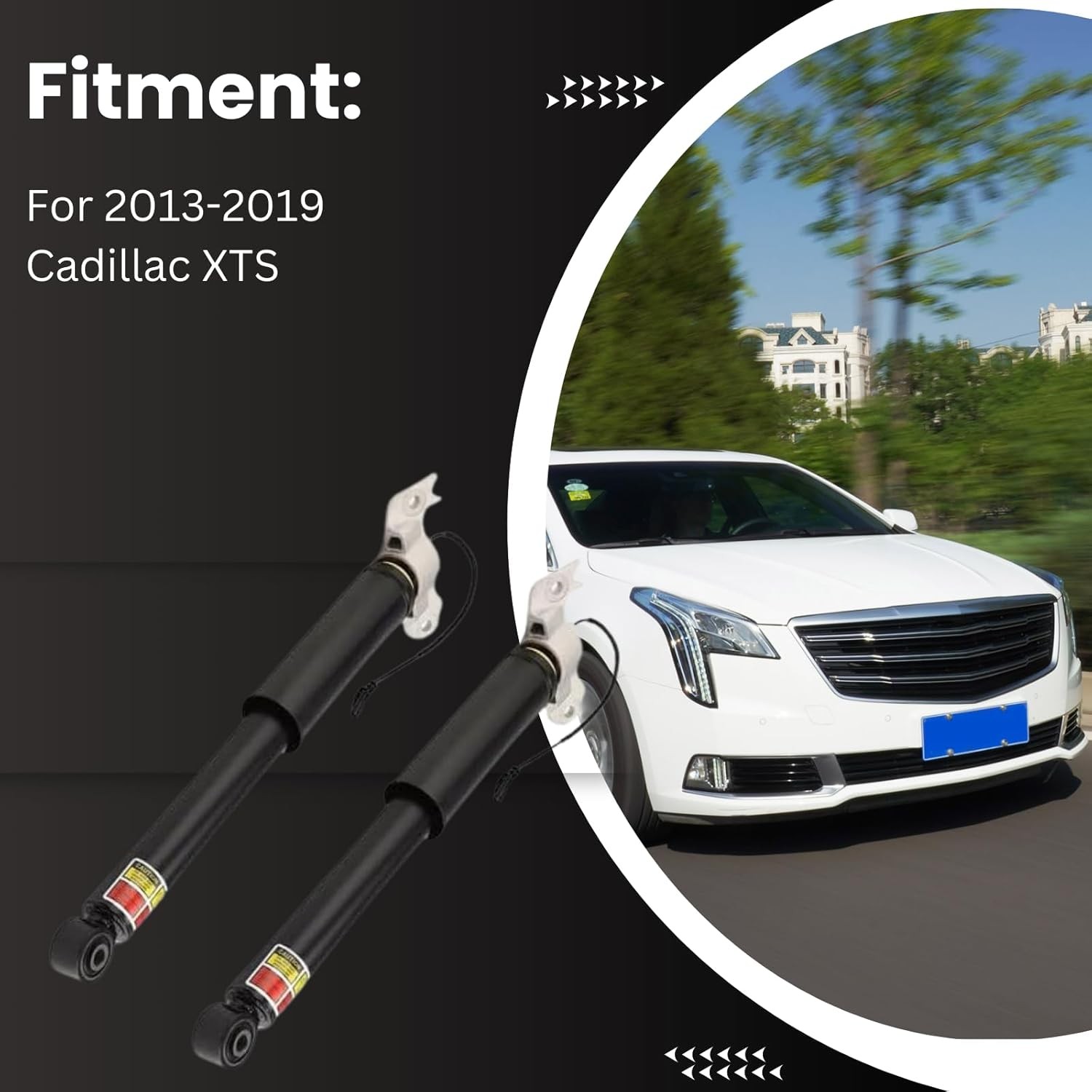 4Pcs Shocks Strut Assys Front and Rear for 2013-2019 Cadillac XTS with Electric