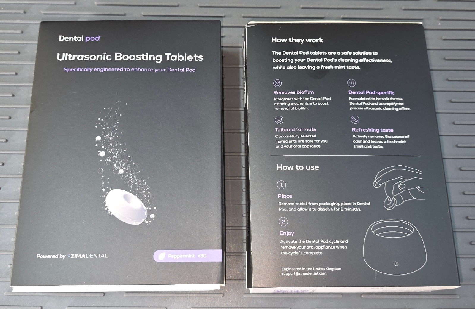 2x Boxes Zima Dental Pod Ultrasonic Boosting Tablets 60 Peppermint EXP 03/2027
