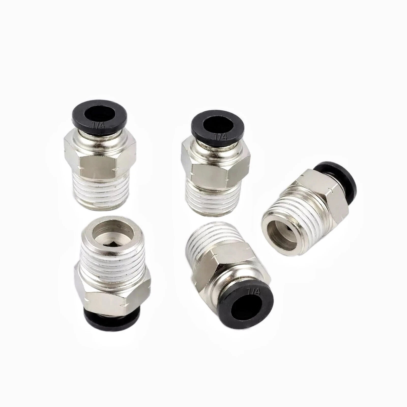 10 Pieces pneumatic 1/4" Tube x 3/8" NPT Male Connector Push to Connect fitting